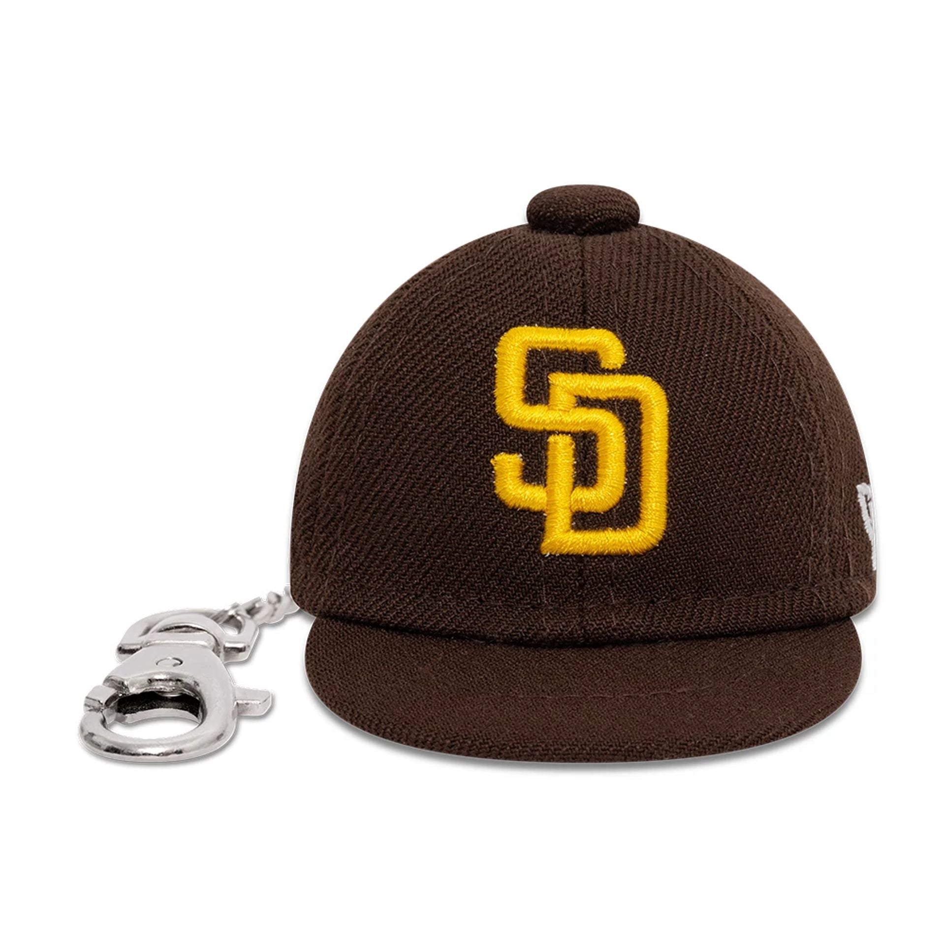 This is a San Diego Padres MLB Mini Cap Dark Brown Key Chain 2