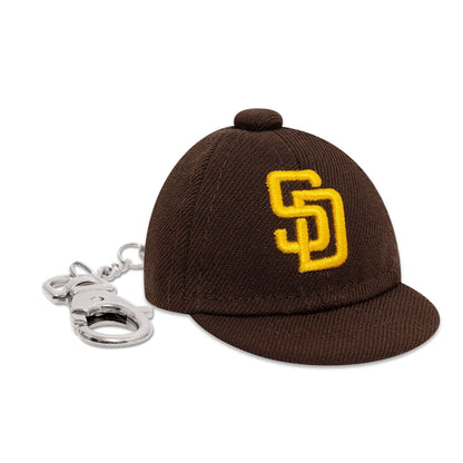 This is a San Diego Padres MLB Mini Cap Dark Brown Key Chain 3