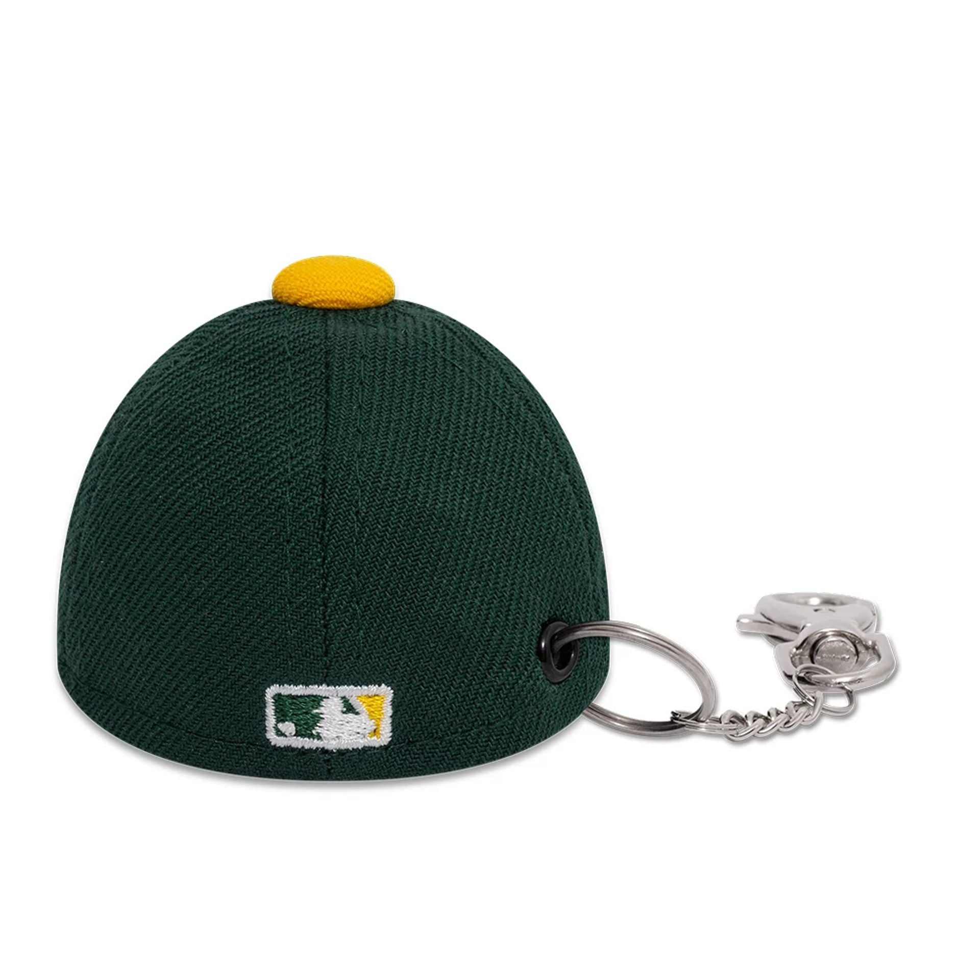 This is a Oakland Athletics MLB Mini Cap Dark Green Key Chain 4