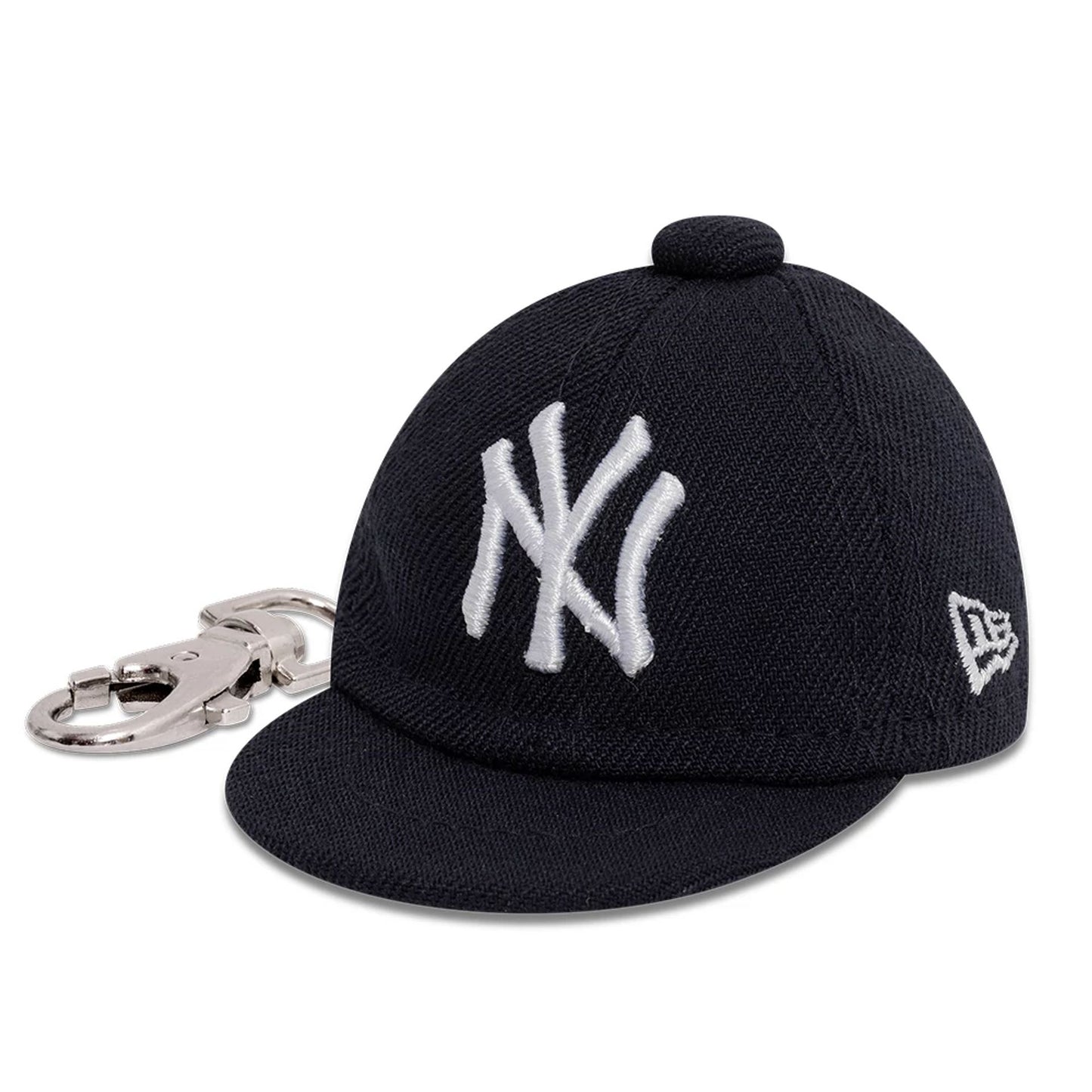 This is a New York Yankees MLB Mini Cap Navy Key Chain 1