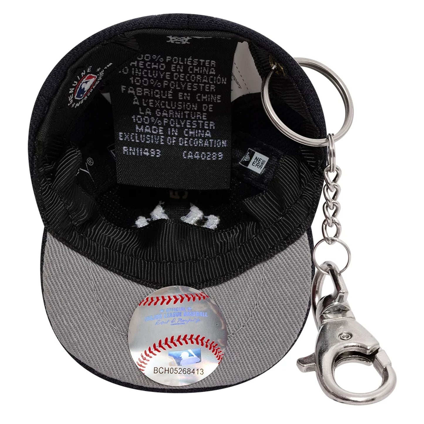 This is a New York Yankees MLB Mini Cap Navy Key Chain 5