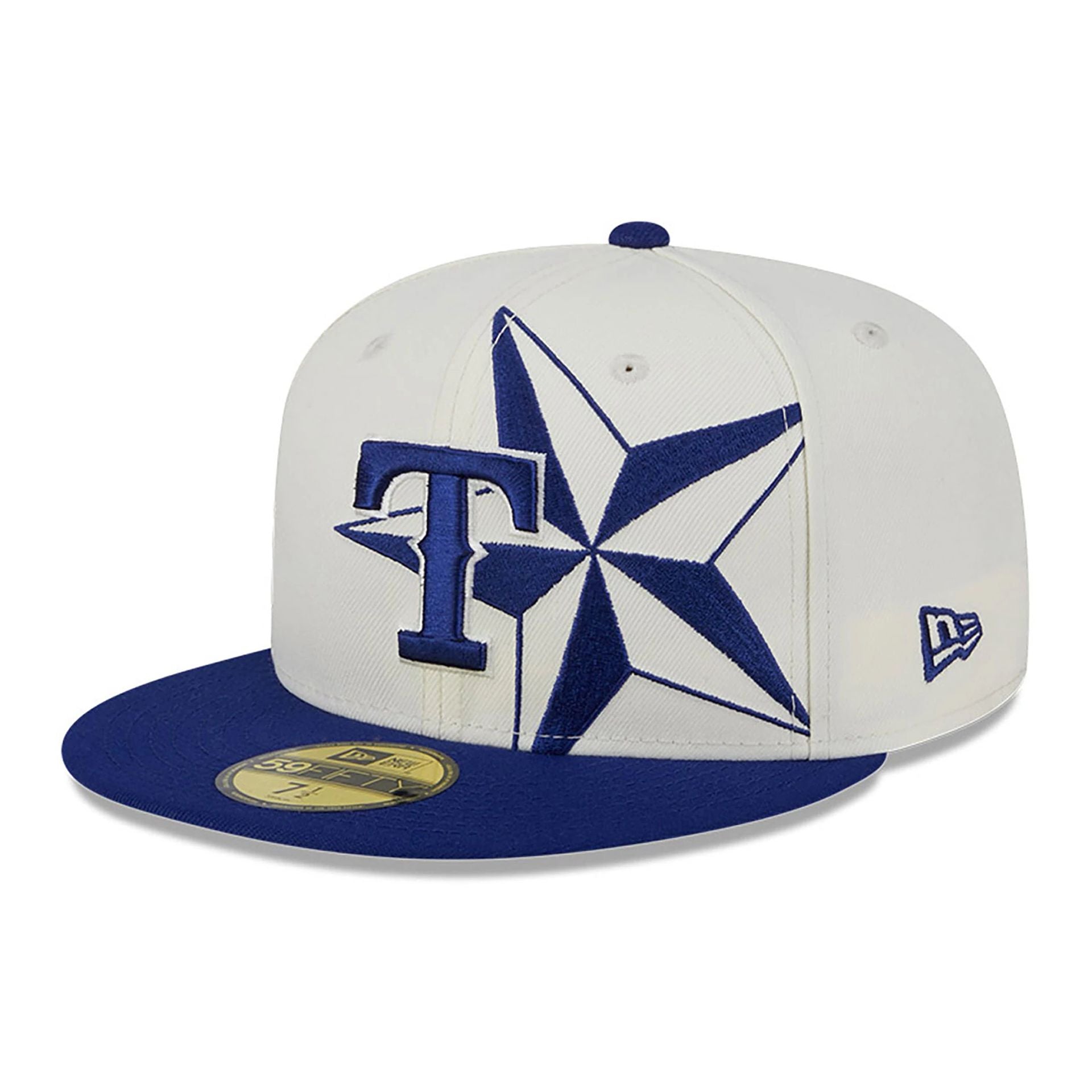 This is a Texas Rangers MLB All Star Game Lonestar White 59FIFTY Fitted Cap 1