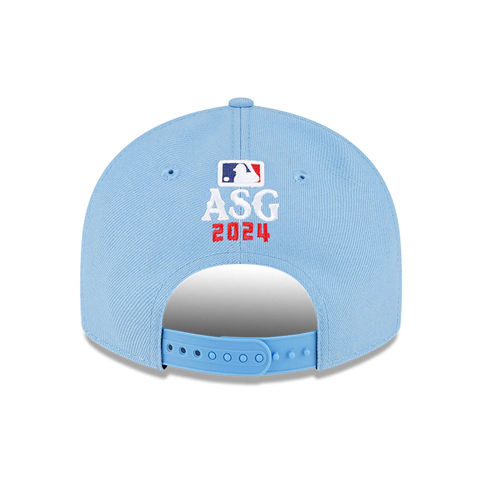 This is a All Star Game MLB All Star Game Flag Pastel Blue Low Profile 9FIFTY Cap 5