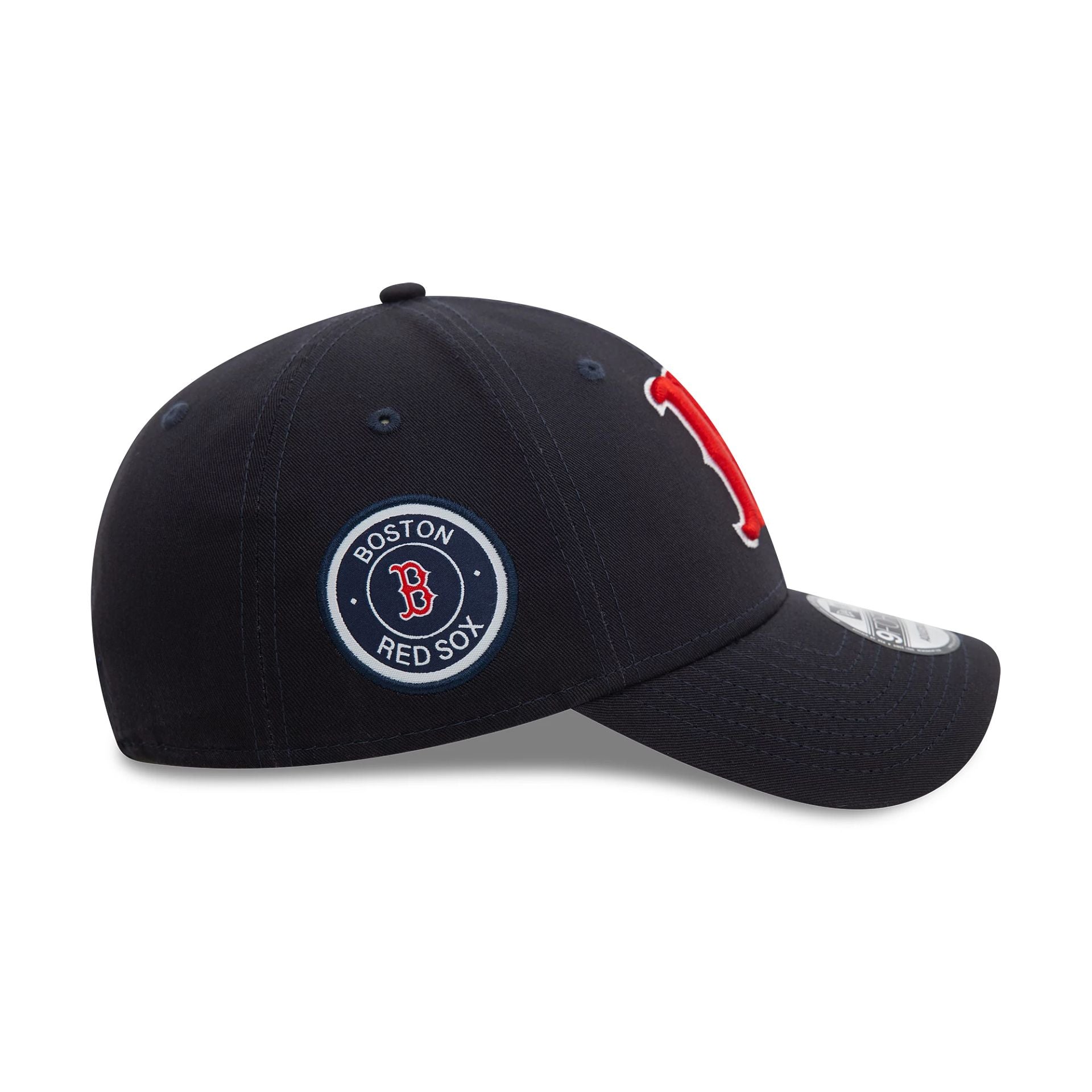 This is a Boston Red Sox MLB Side Patch Navy 9FORTY Adjustable Cap 6