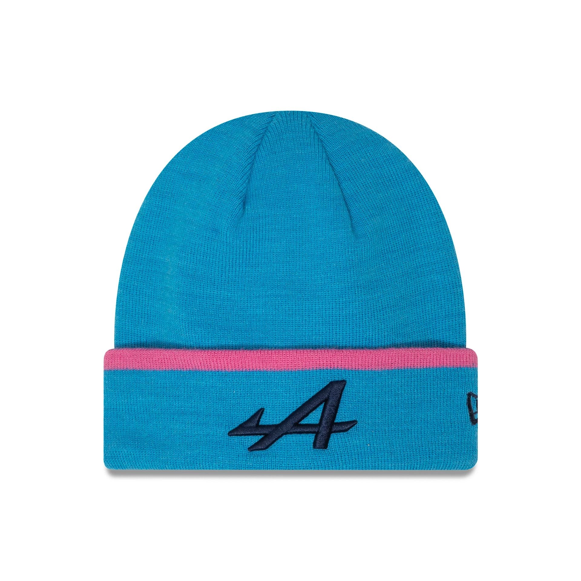 This is a Alpine Racing Blue Polyana Cuff Knit Beanie Hat 1