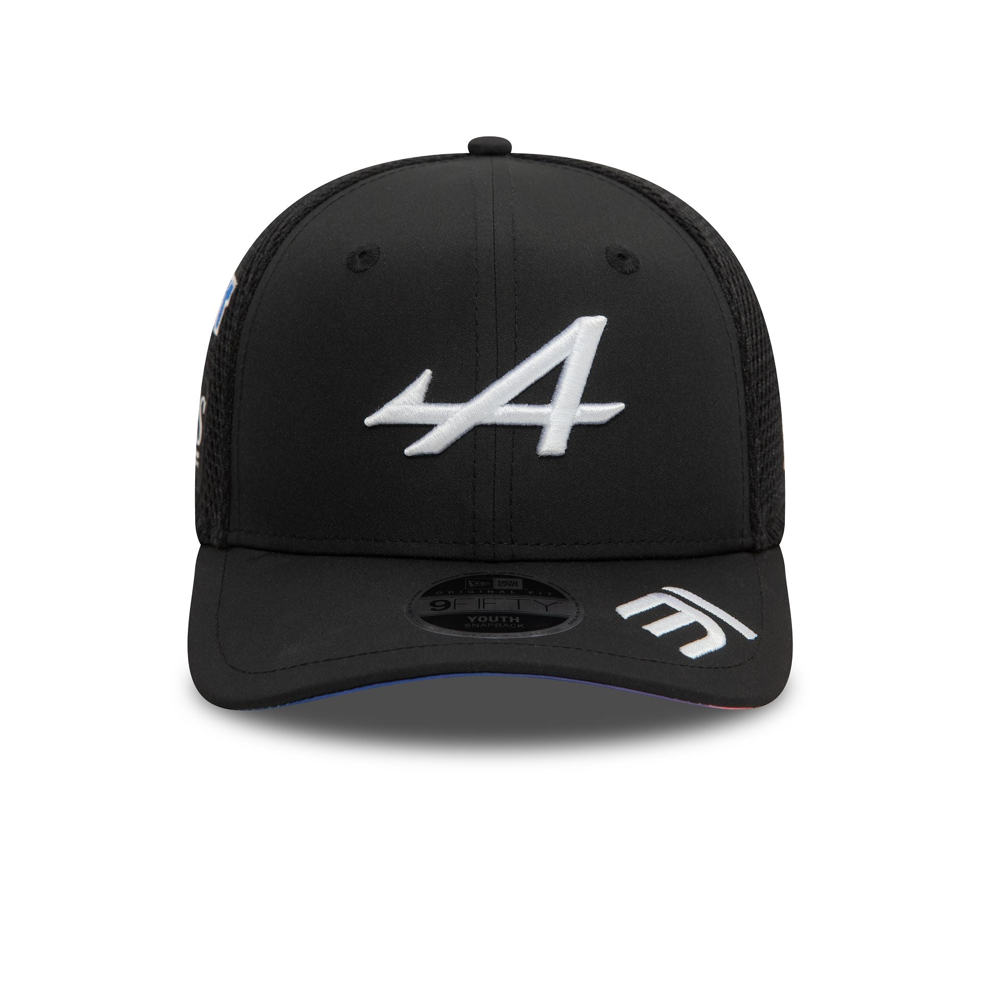 This is a Alpine Racing Youth Esteban Ocon Black 9FIFTY Original Fit Snapback Cap 4