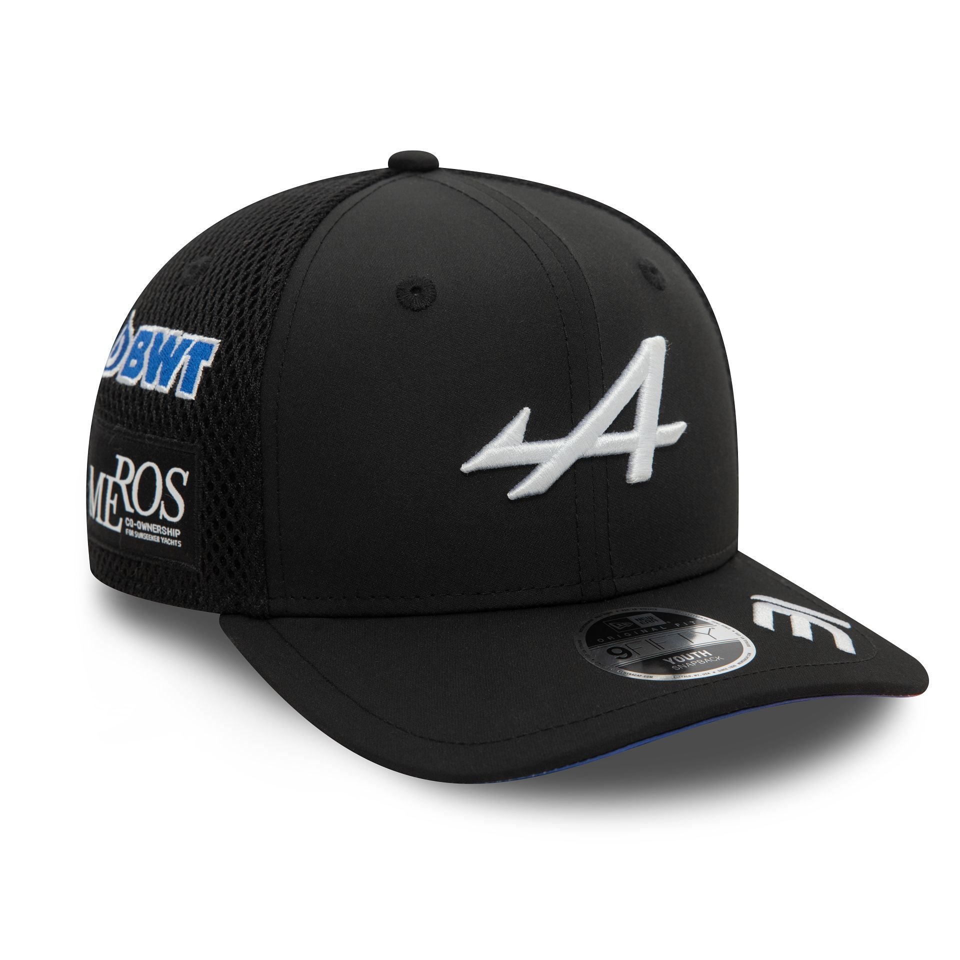 This is a Alpine Racing Youth Esteban Ocon Black 9FIFTY Original Fit Snapback Cap 5