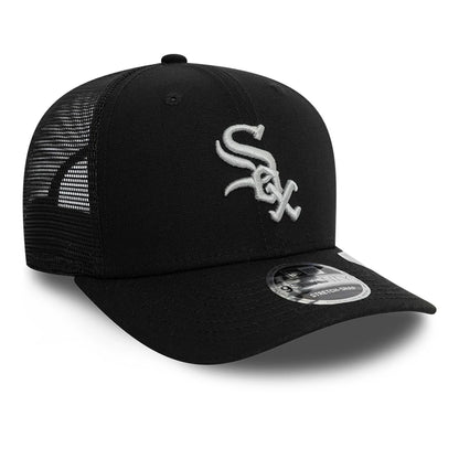 This is a Chicago White Sox Canvas Black 9SEVENTY Stretch Snap Adjustable Cap 4