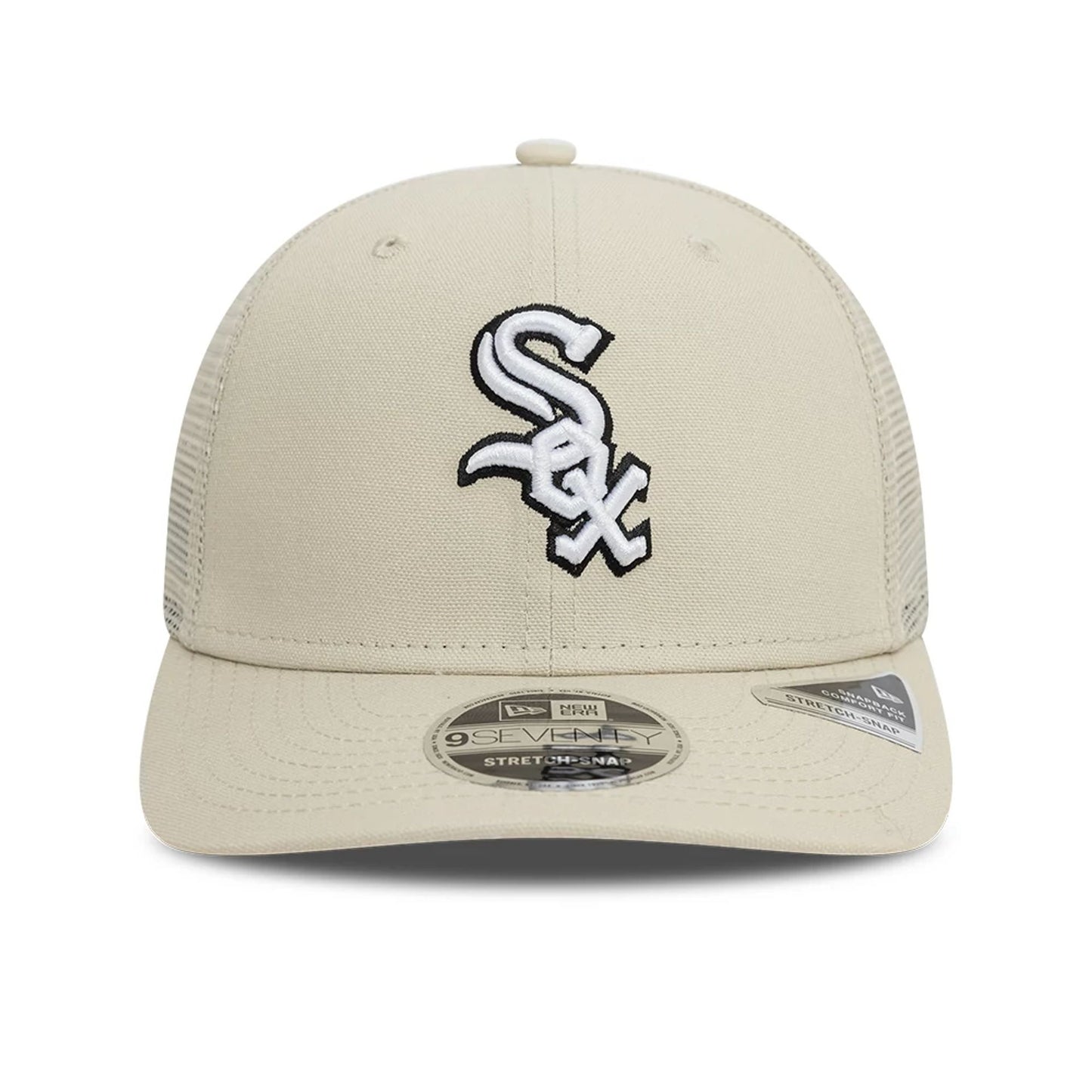 This is a Chicago White Sox Canvas Light Beige 9SEVENTY Stretch Snap Adjustable Cap 3