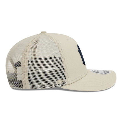 This is a New York Yankees Canvas Light Beige 9SEVENTY Stretch Snap Adjustable Cap 6