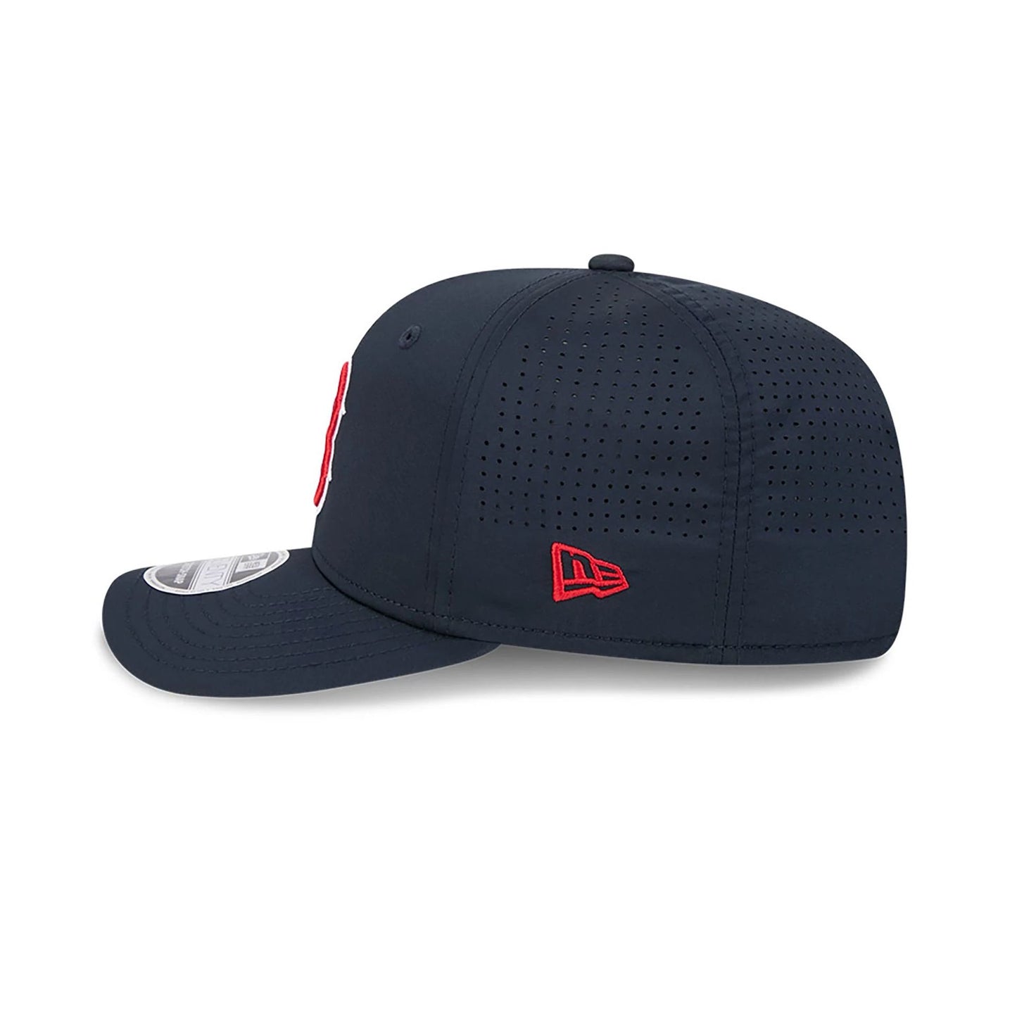 This is a Boston Red Sox AC Performance Navy 9SEVENTY Stretch Snap Adjustable Cap 7