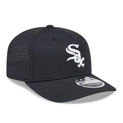 This is a Chicago White Sox AC Performance Black 9SEVENTY Stretch Snap Adjustable Cap 4