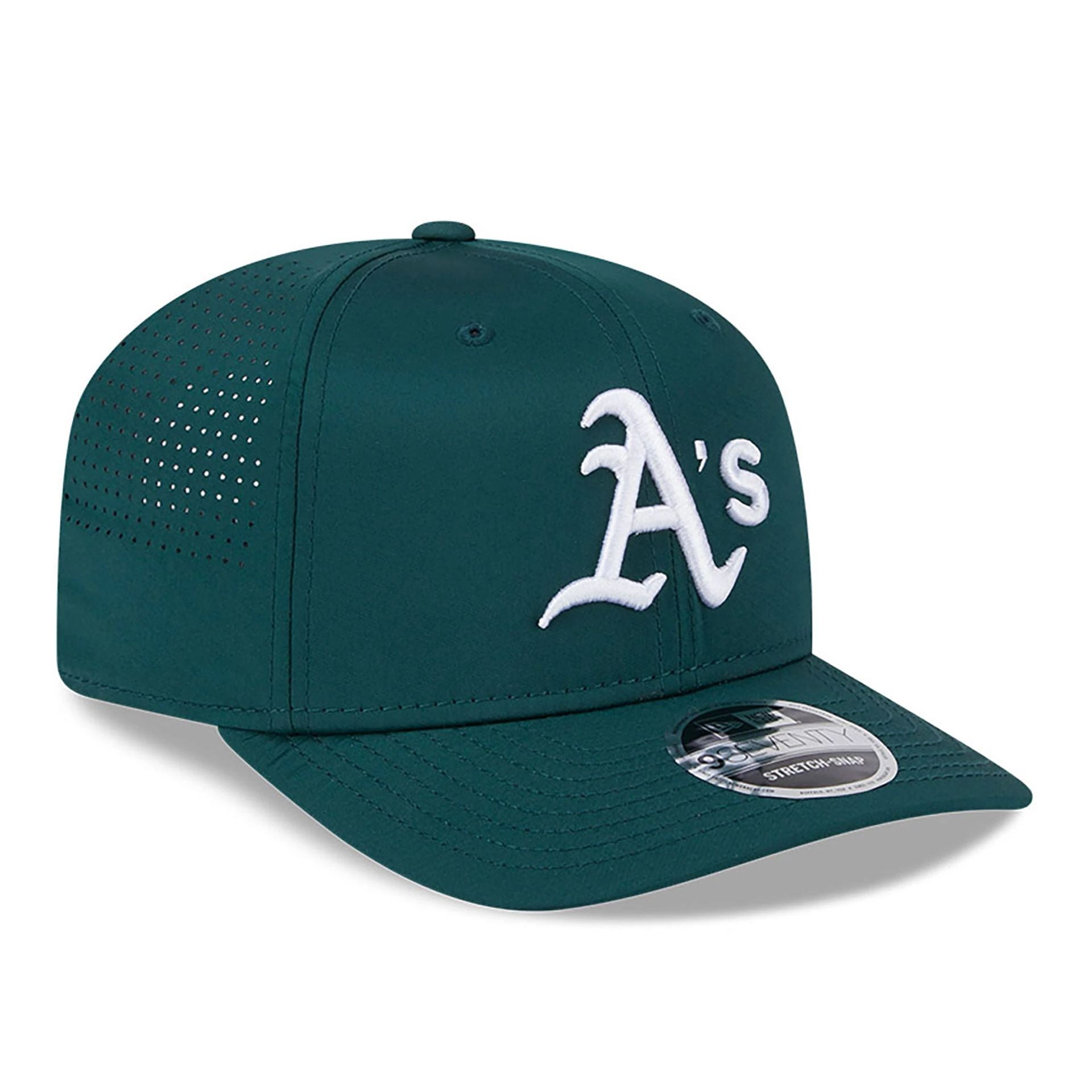 This is a Oakland Athletics AC Performance Dark Green 9SEVENTY Stretch Snap Adjustable Cap 4