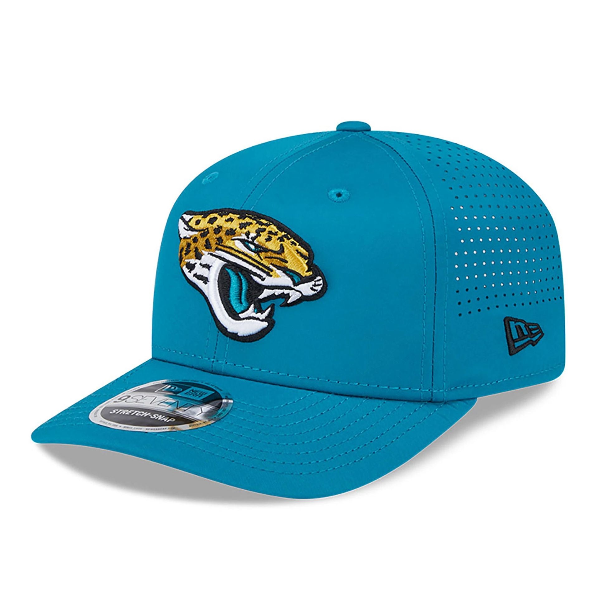 This is a Jacksonville Jaguars AC Performance Turquoise 9SEVENTY Stretch Snap Adjustable Cap 1