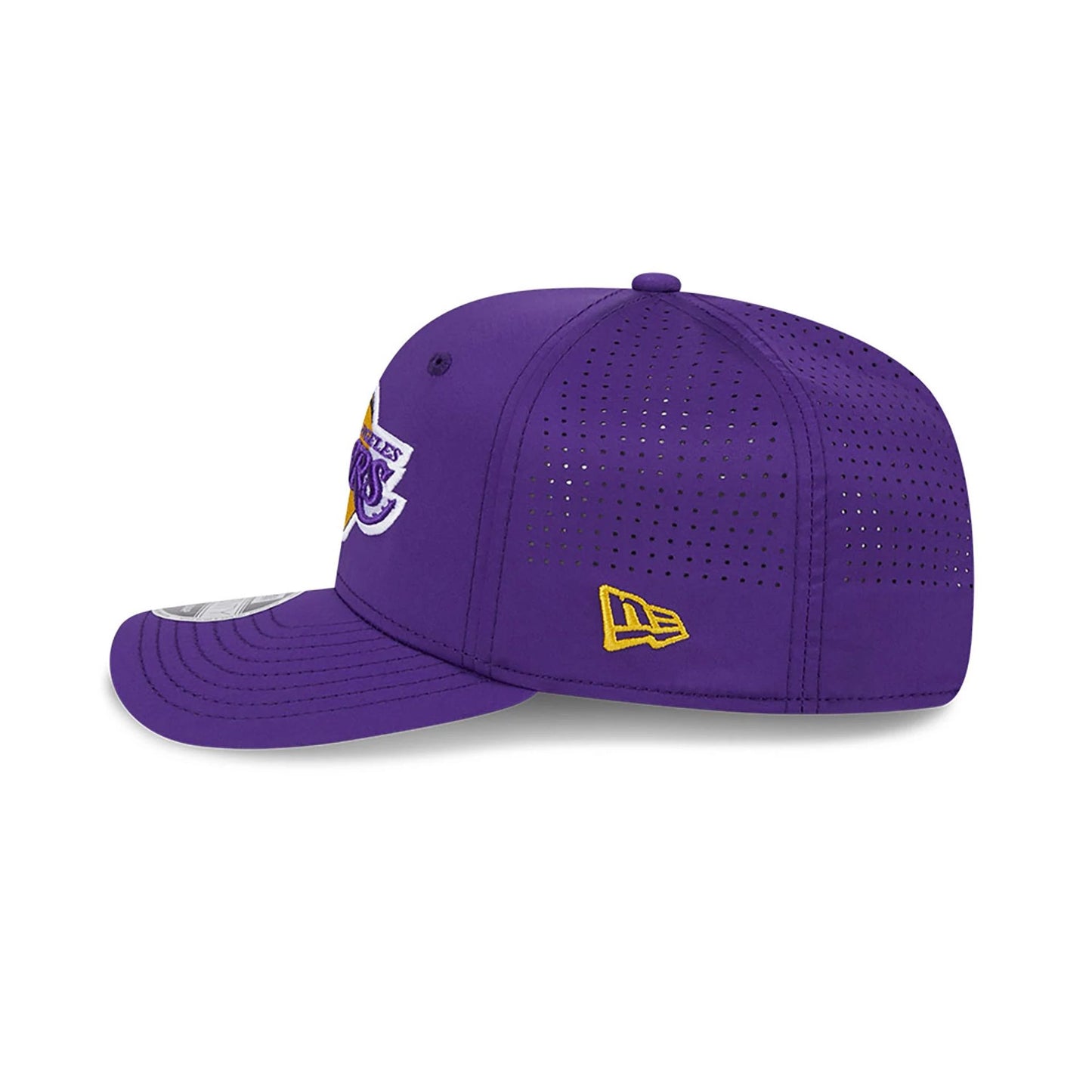 This is a LA Lakers AC Performance Purple 9SEVENTY Stretch Snap Adjustable Cap 7