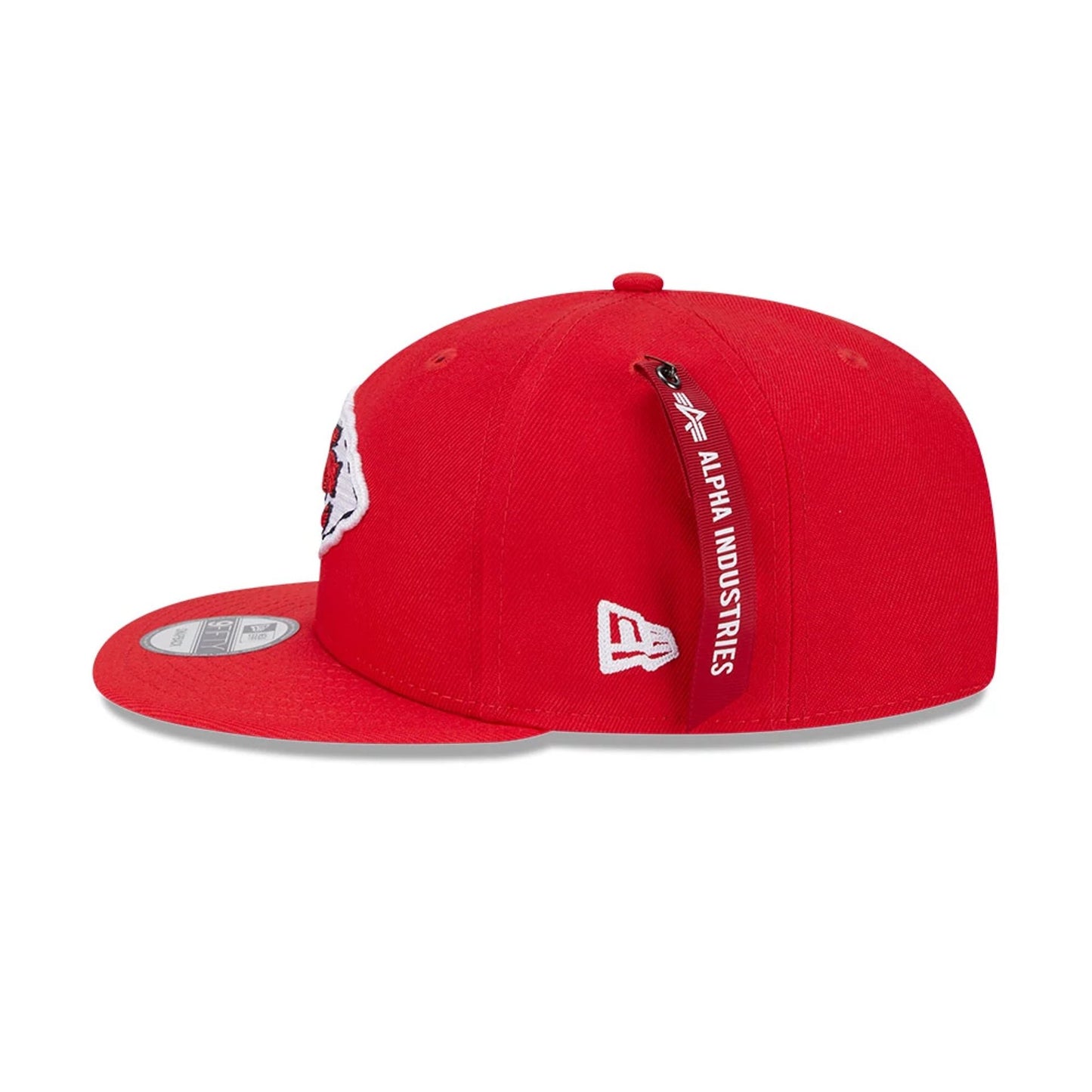 This is a Kansas City Chiefs NFL x Alpha Industries Red 9FIFTY Snapback Cap 7