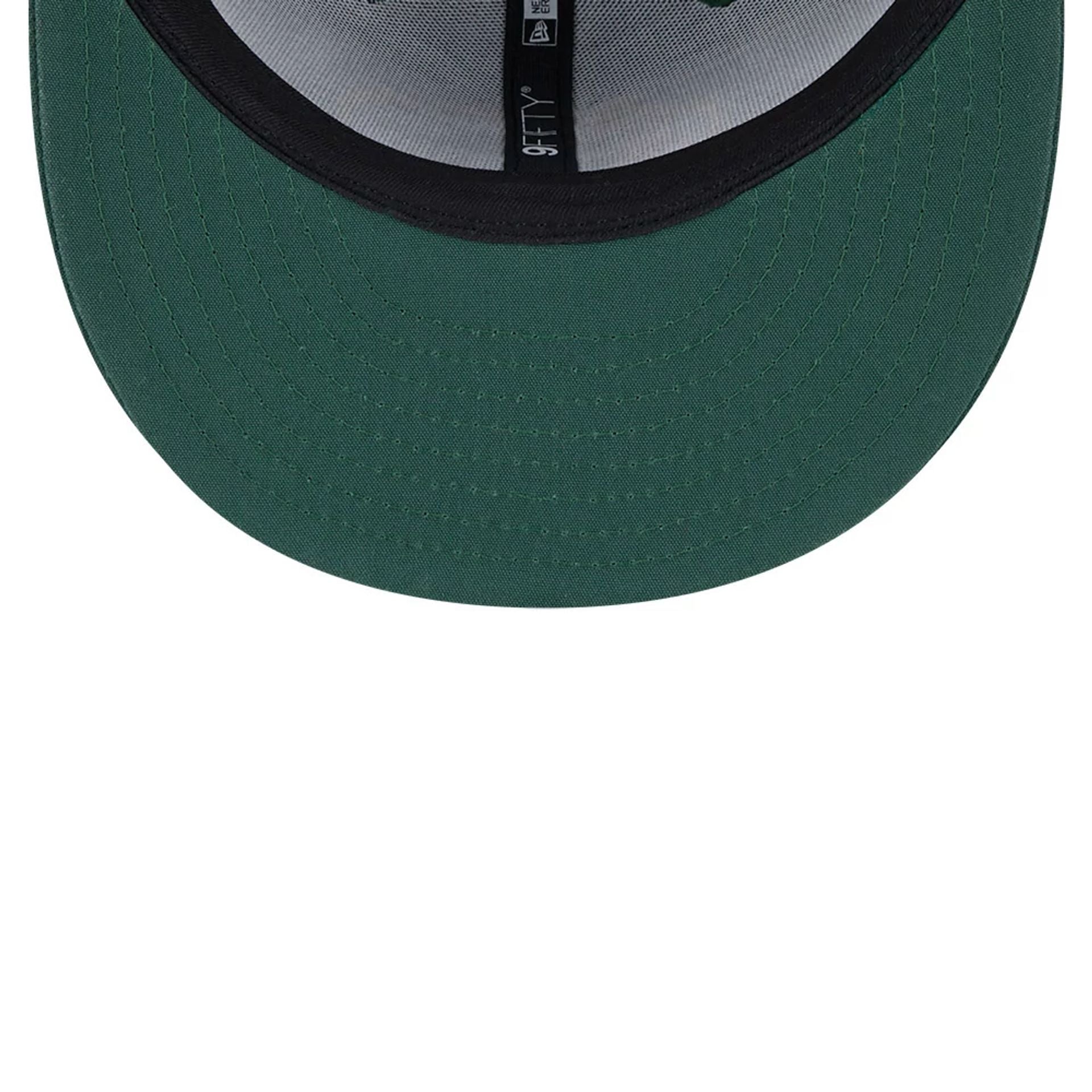 This is a Green Bay Packers NFL x Alpha Industries Dark Green 9FIFTY Snapback Adjustable Cap 5