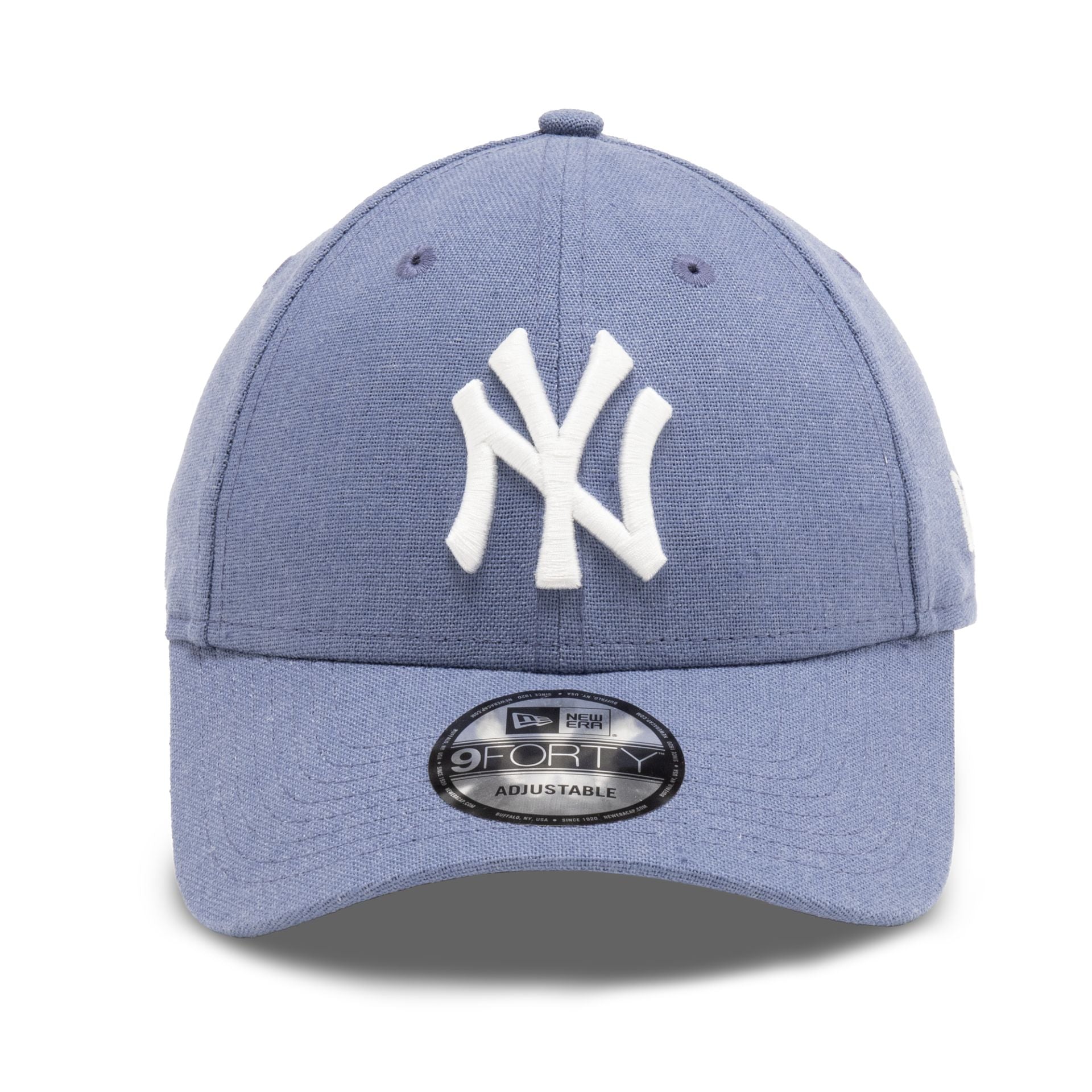 This is a New York Yankees MLB Linen Blue 9FORTY Adjustable Cap 2