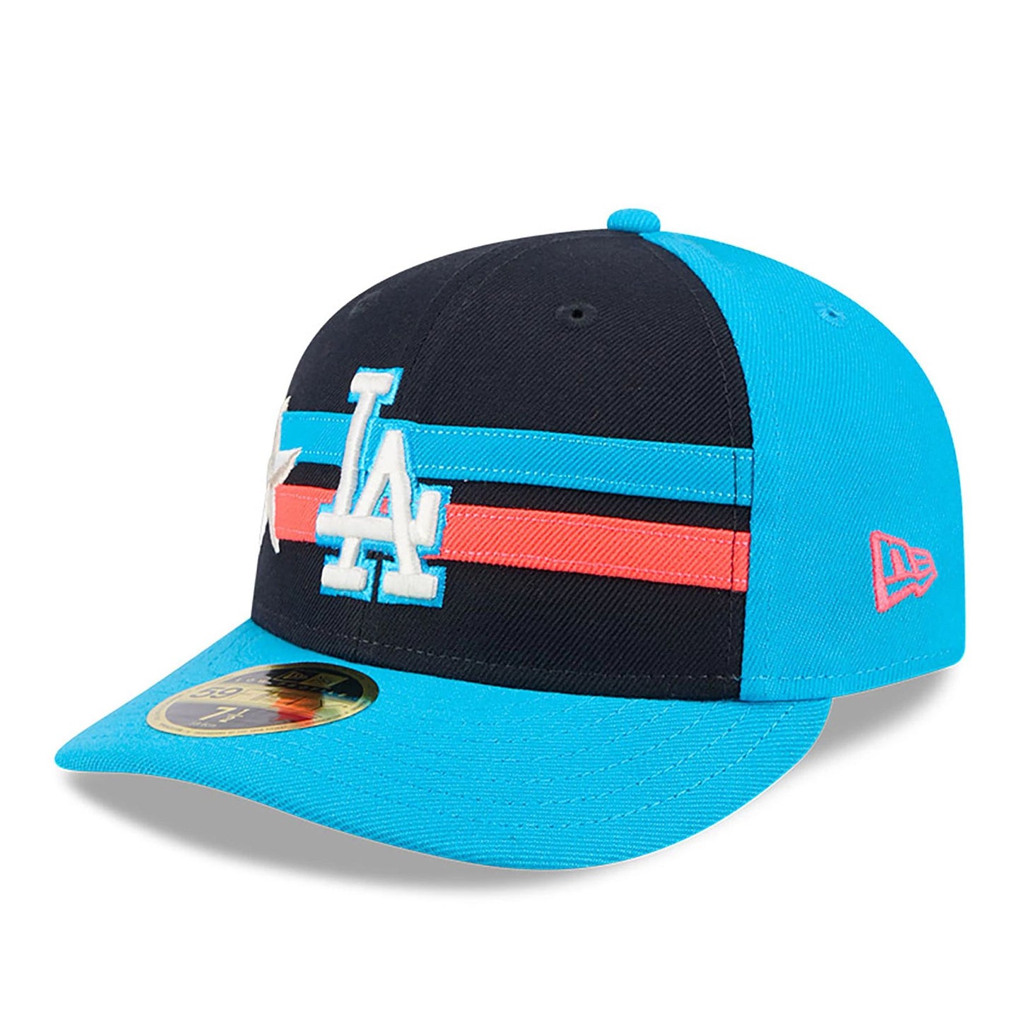 This is a LA Dodgers MLB All Star Game 2024 Blue Low Profile 59FIFTY Fitted Cap 3