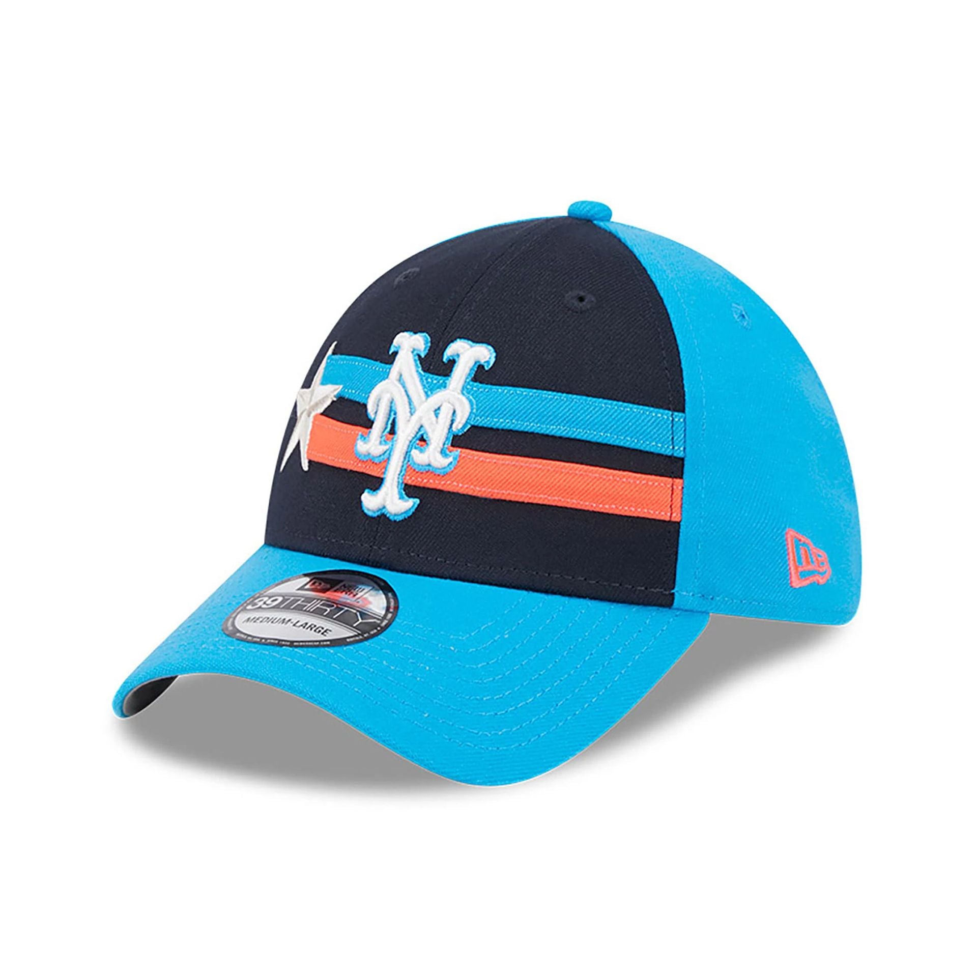 This is a New York Mets MLB All Star Game 2024 Blue 39THIRTY Stretch Fit Cap 3