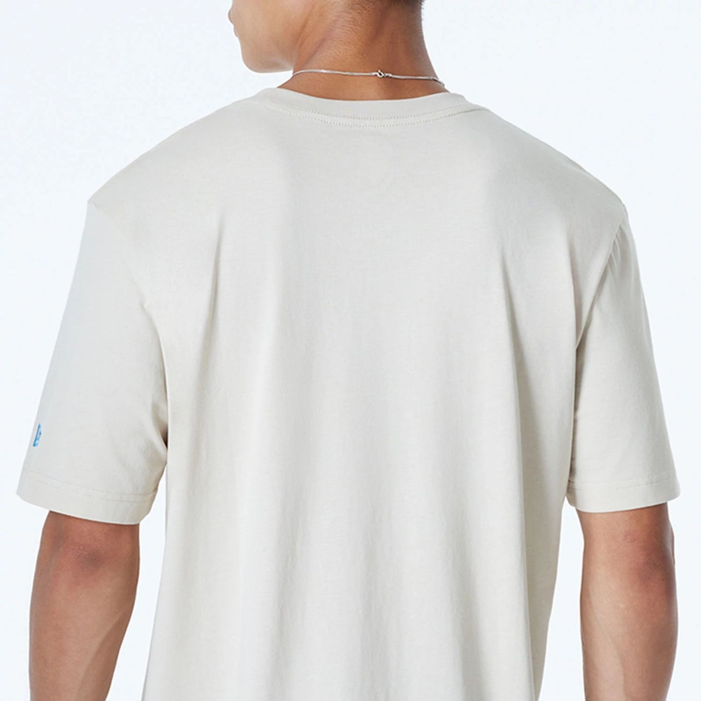 The Male model is wearing LA Chargers NFL 3rd Down Historic Light Beige T-Shirt 7