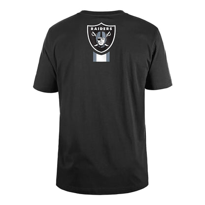 The Male model is wearing Las Vegas Raiders NFL 3rd Down Black T-Shirt  2