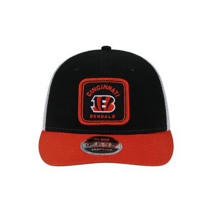 This is a Cincinnati Bengals NFL Patch Black Low Profile 9FIFTY Snapback Cap 3