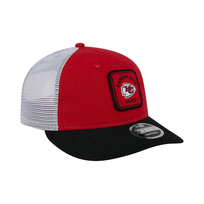 This is a Kansas City Chiefs NFL Patch Red Low Profile 9FIFTY Snapback Cap 4