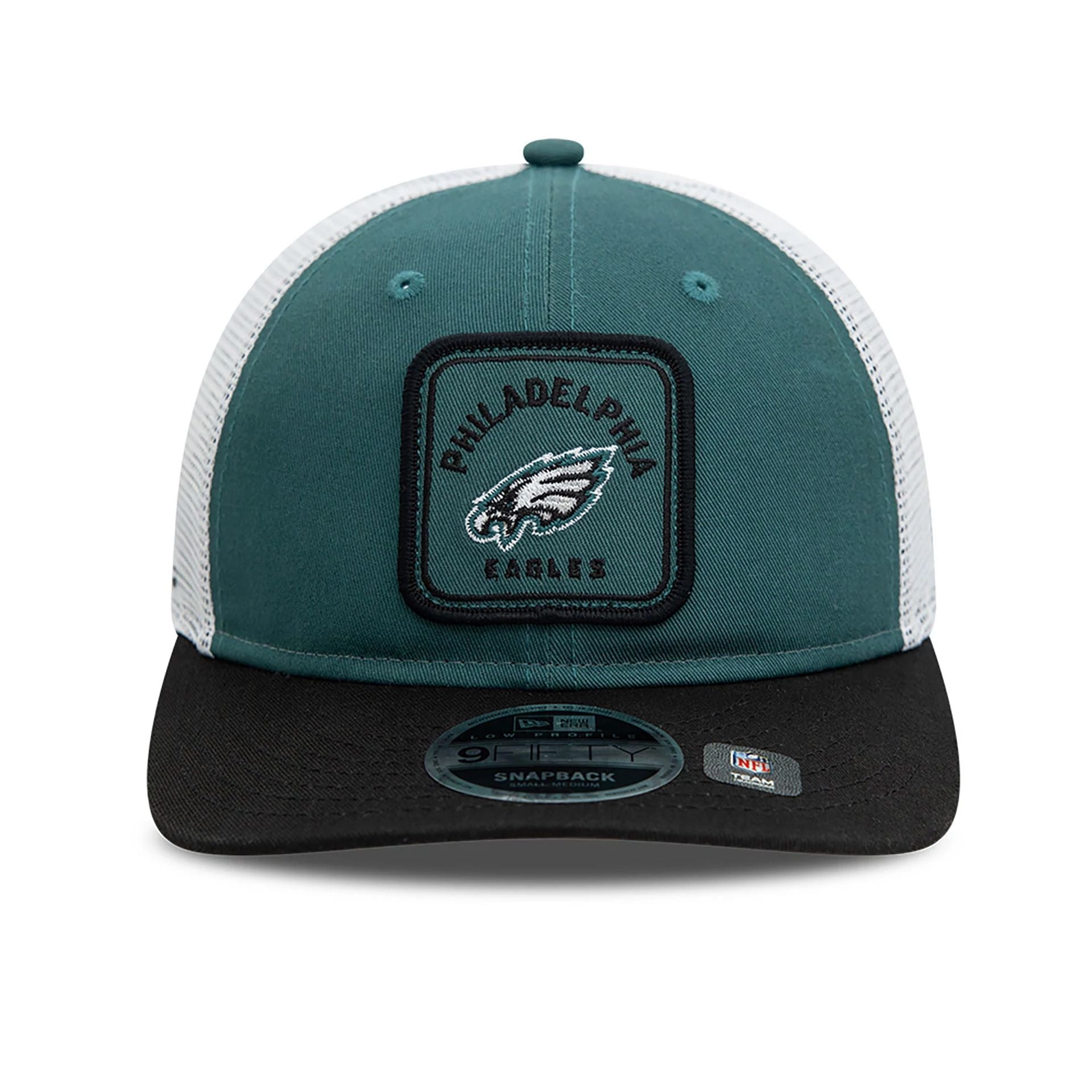 This is a Philadelphia Eagles NFL Patch Dark Green Low Profile 9FIFTY Snapback Cap 2