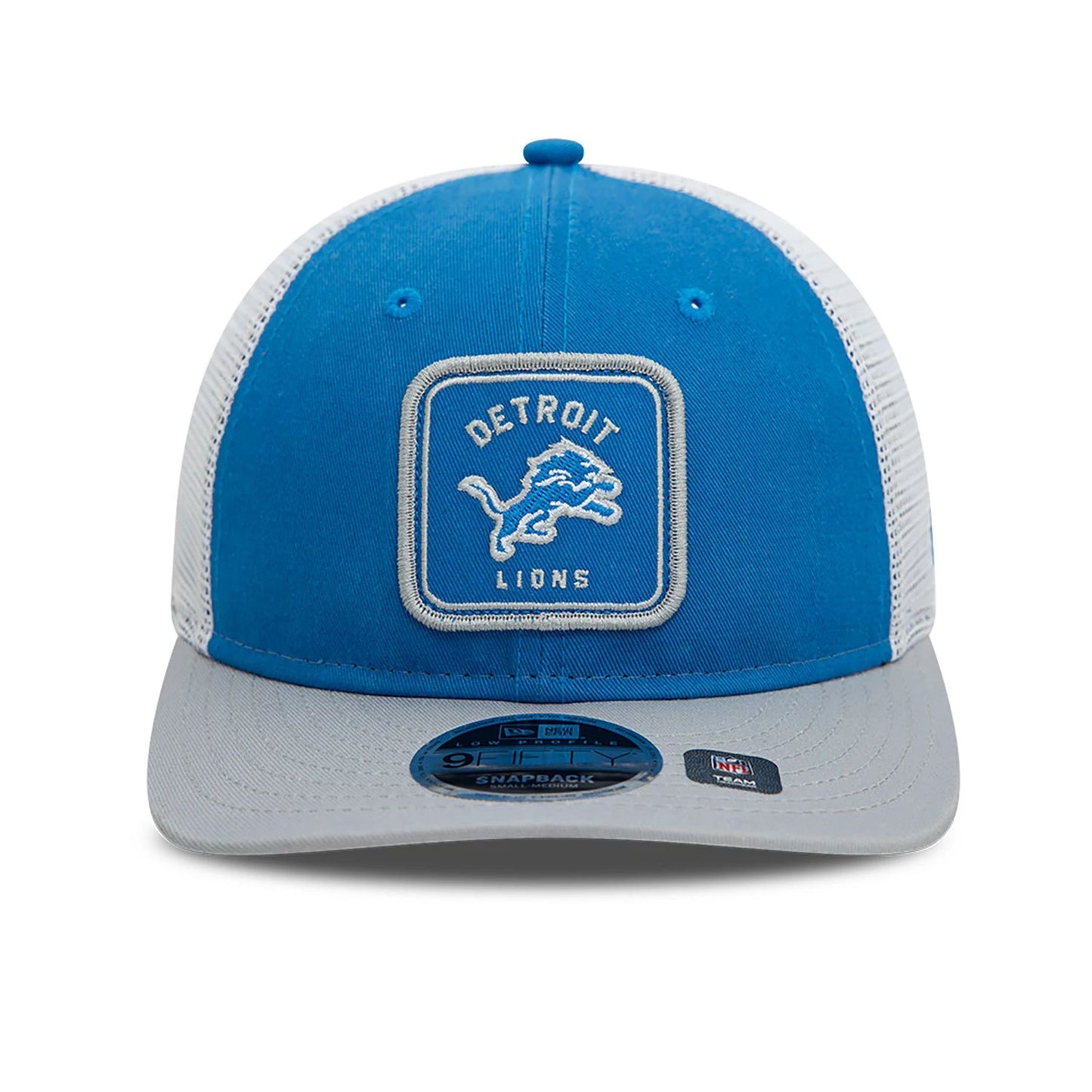 This is a Detroit Lions NFL Patch Blue Low Profile 9FIFTY Snapback Cap 2