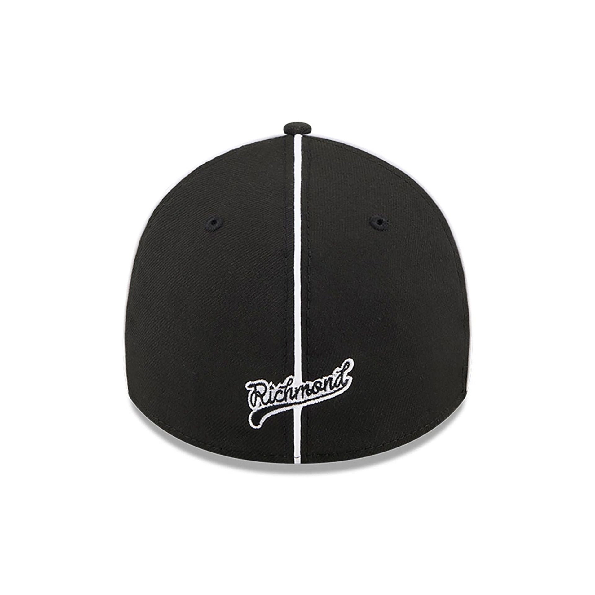 This is a Richmond Flying Squirrels MiLB Theme Night Black 39THIRTY Stretch Fit Cap 5