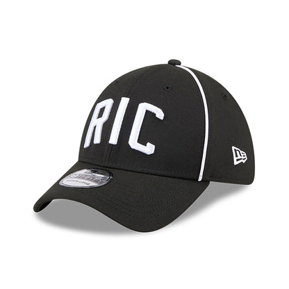 This is a Richmond Flying Squirrels MiLB Theme Night Black 39THIRTY Stretch Fit Cap 1