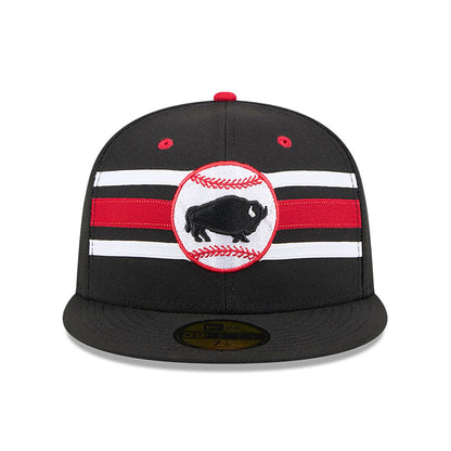 This is a Buffalo Bisons MiLB Theme Night Blue 59FIFTY Fitted Cap 2