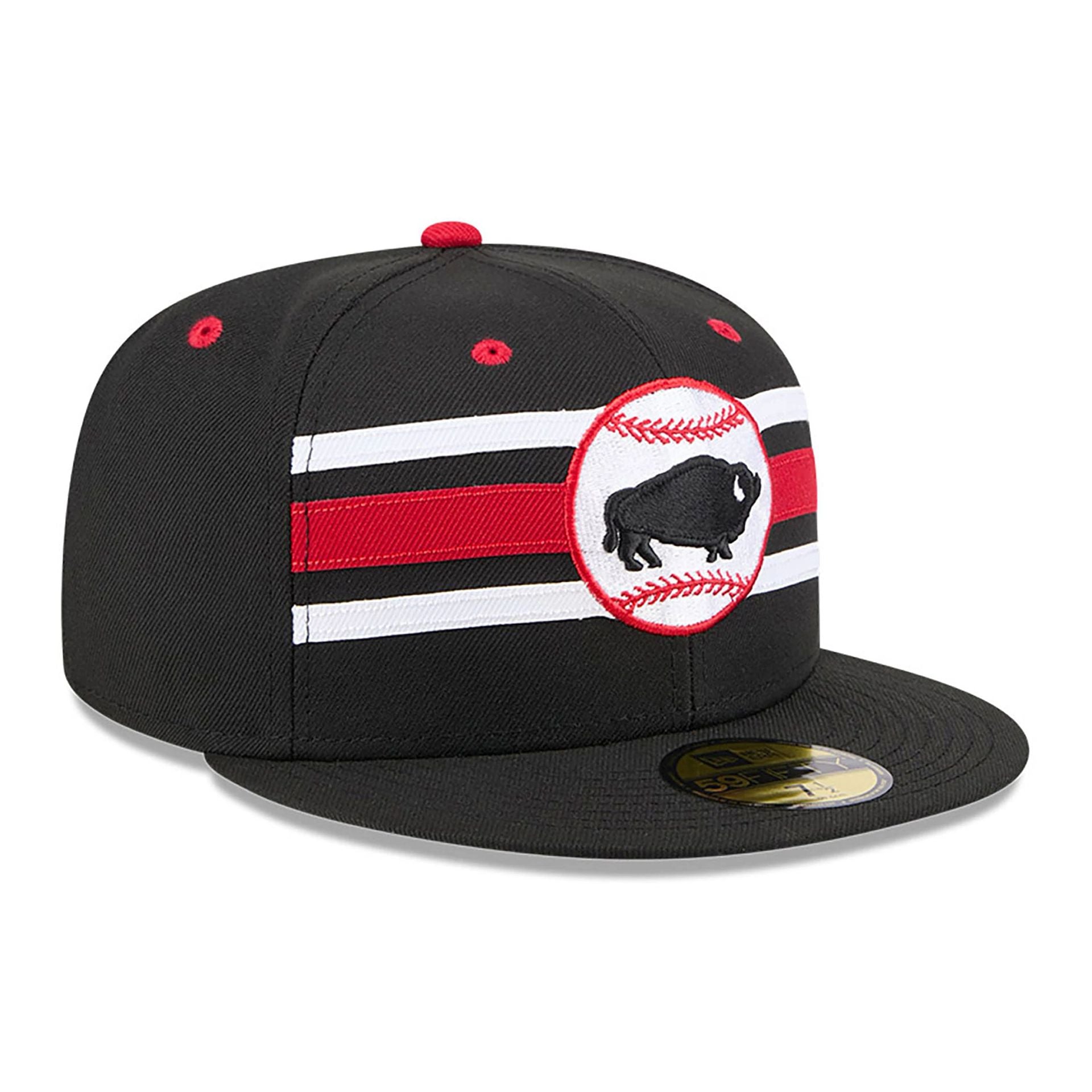 This is a Buffalo Bisons MiLB Theme Night Blue 59FIFTY Fitted Cap 3