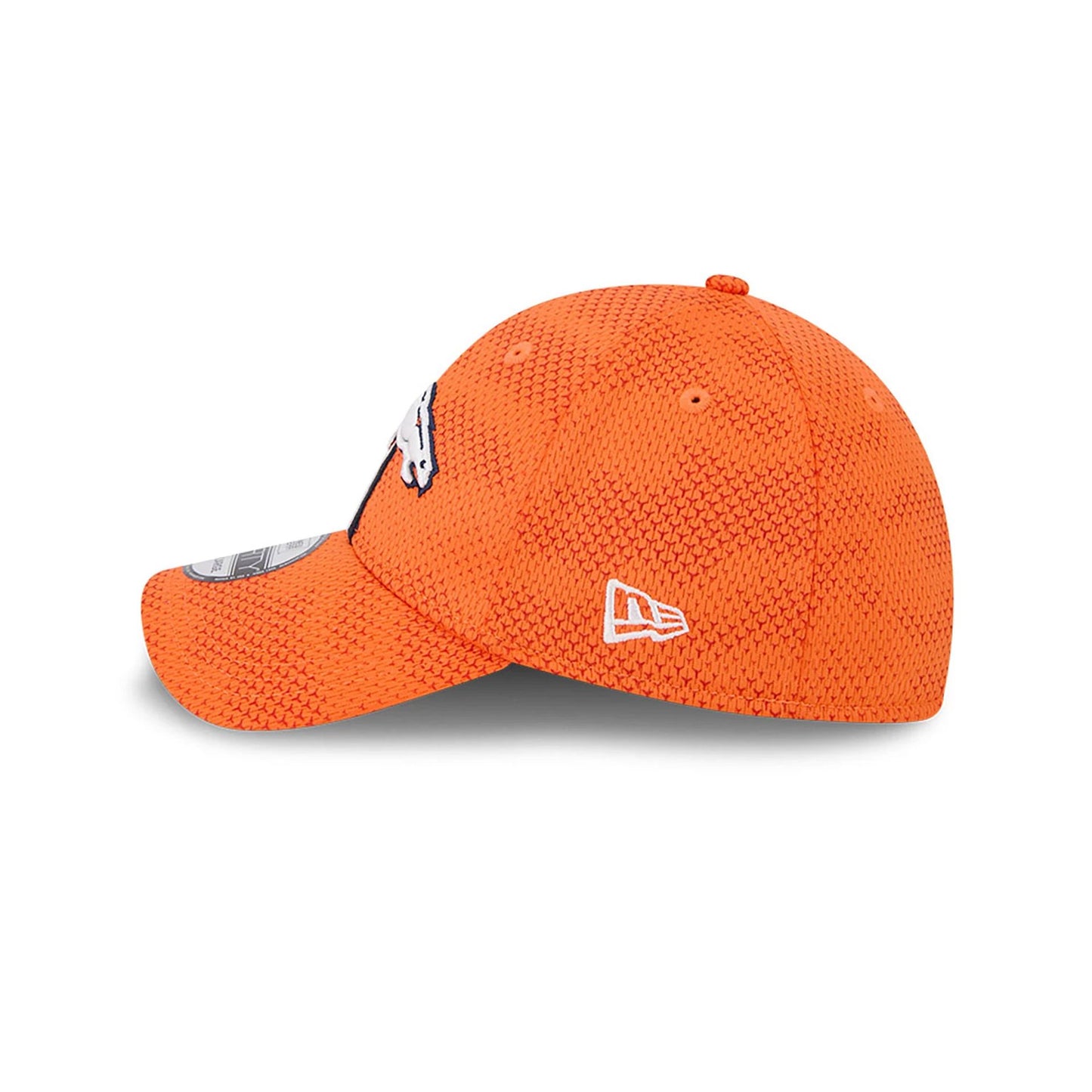 This is a Denver Broncos NFL Sideline 2024 Orange 39THIRTY Stretch Fit Cap 7