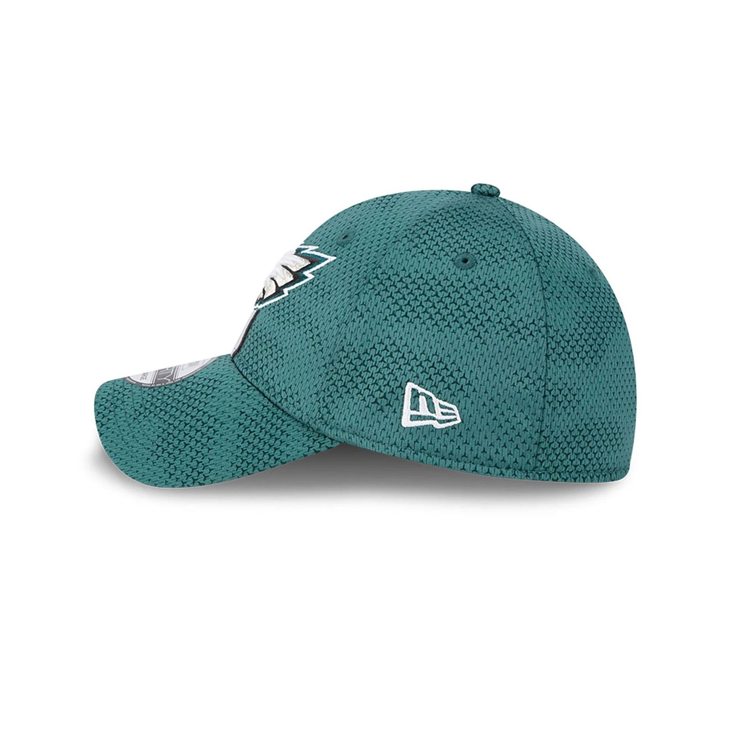 This is a Philadelphia Eagles NFL Sideline 2024 Dark Green 39THIRTY Stretch Fit Cap 7