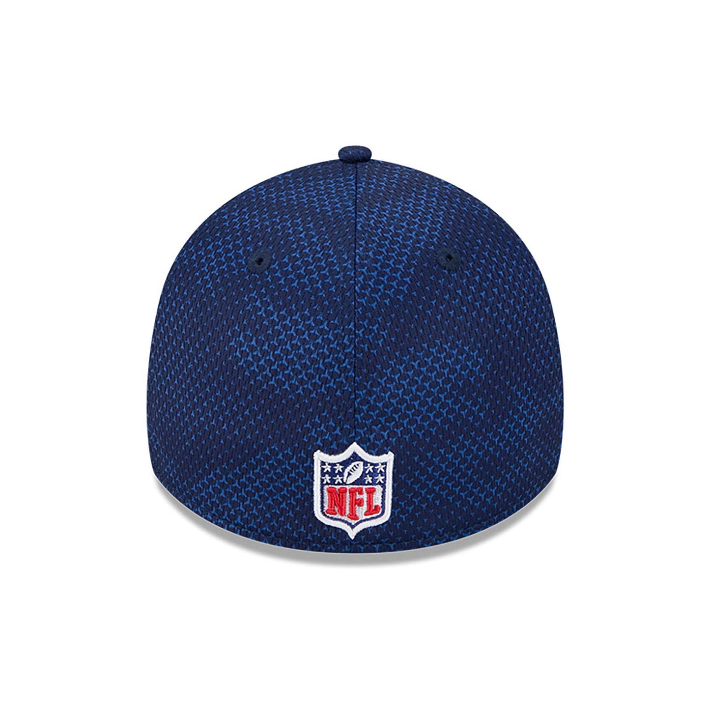 This is a New England Patriots NFL Sideline 2024 Dark Blue 39THIRTY Stretch Fit Cap 5