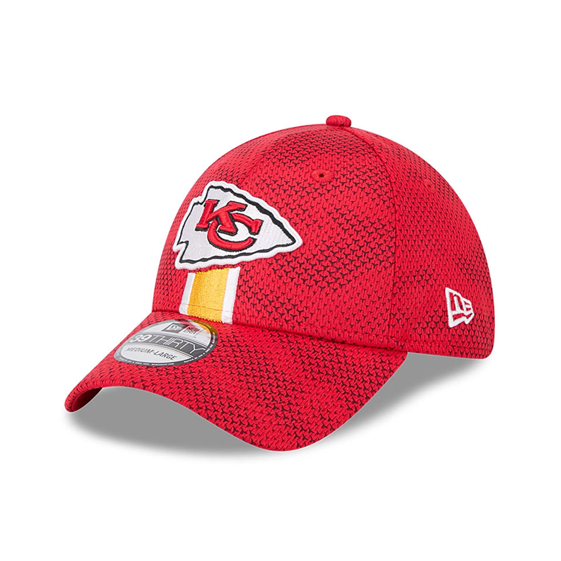 This is a Kansas City Chiefs NFL Sideline 2024 Red 39THIRTY Stretch Fit Cap 3