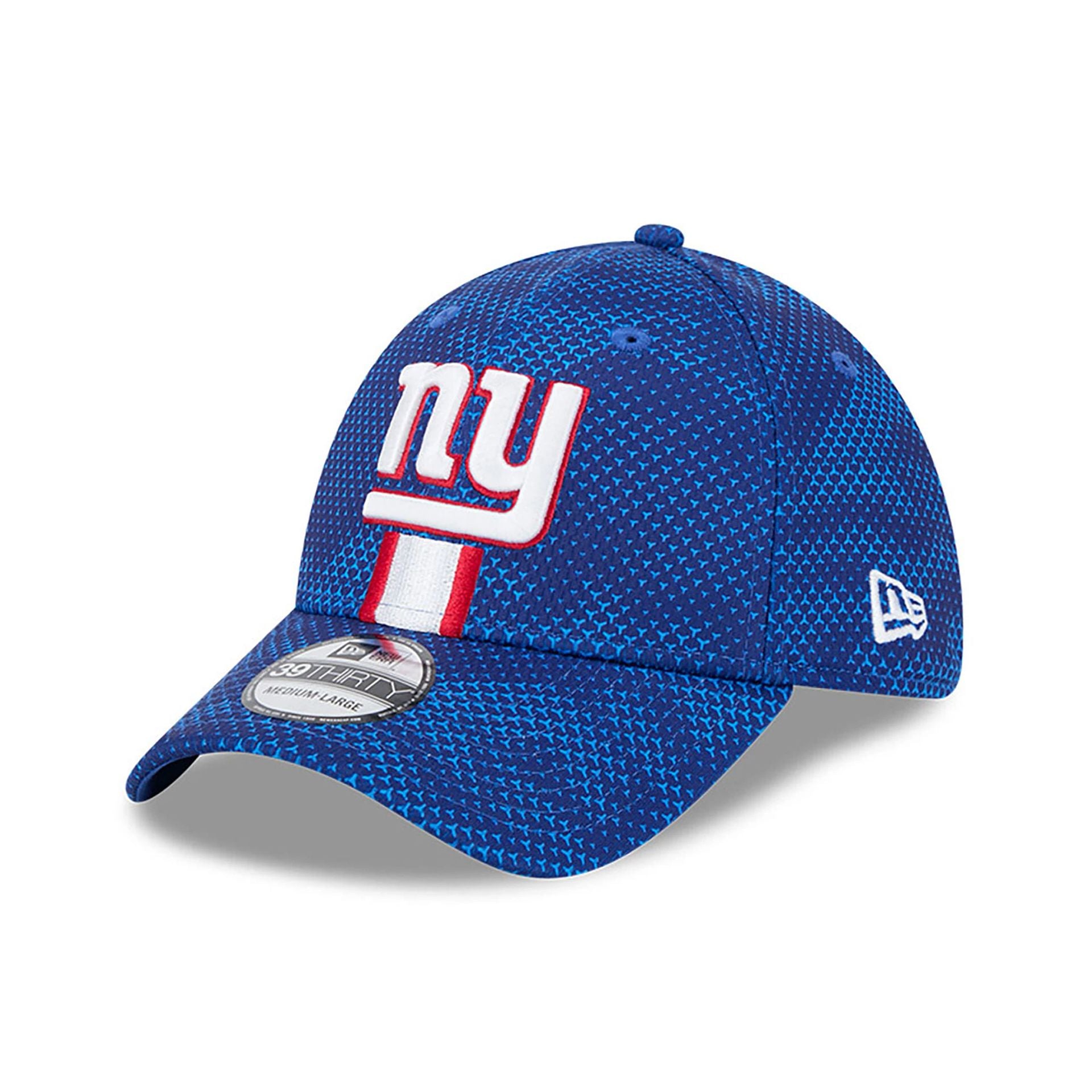 This is a New York Giants NFL Sideline 2024 Blue 39THIRTY Stretch Fit Cap 3