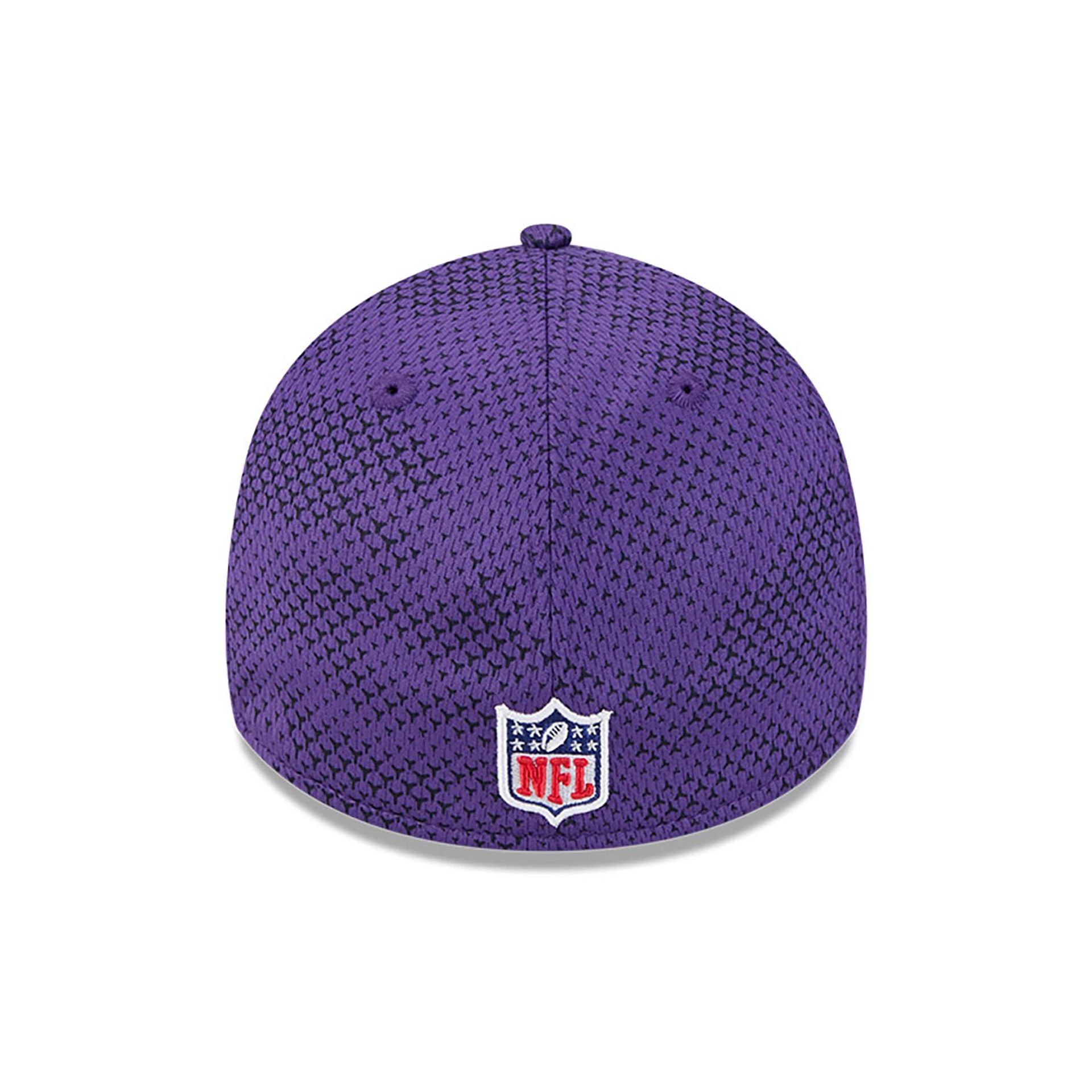 This is a Minnesota Vikings NFL Sideline 2024 Purple 39THIRTY Stretch Fit Cap 5