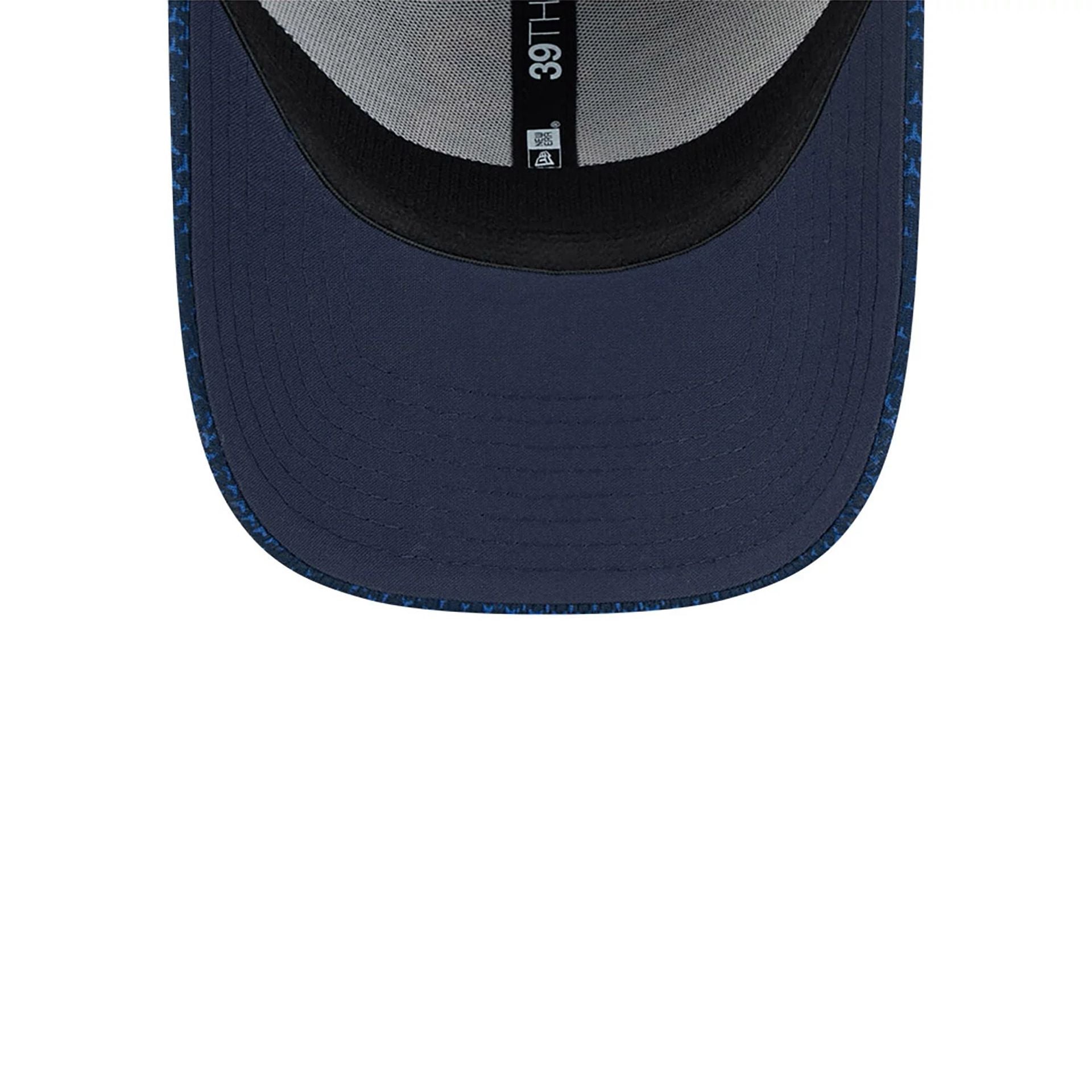 This is a Chicago Bears NFL Sideline 2024 Navy 39THIRTY Stretch Fit Cap 4