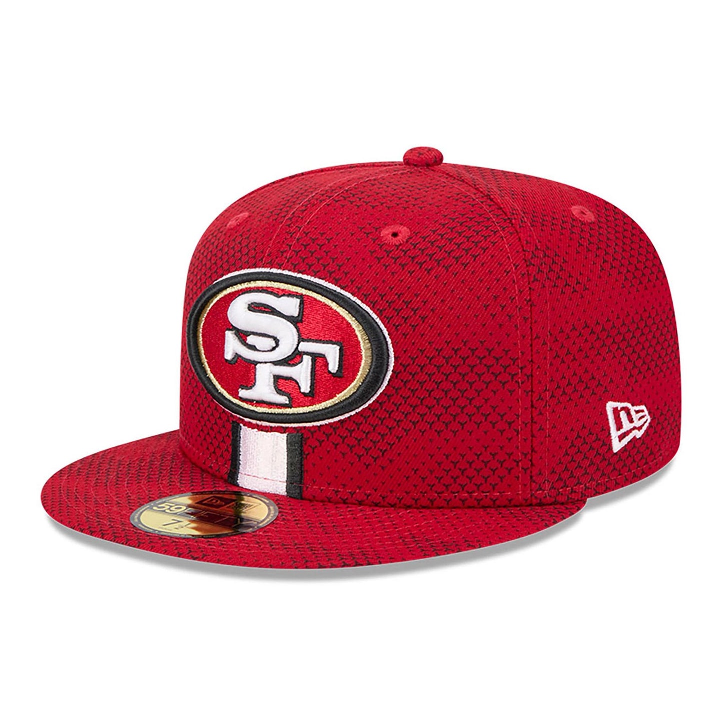 This is a San Francisco 49Ers NFL Sideline 2024 Red 59FIFTY Fitted Cap 3