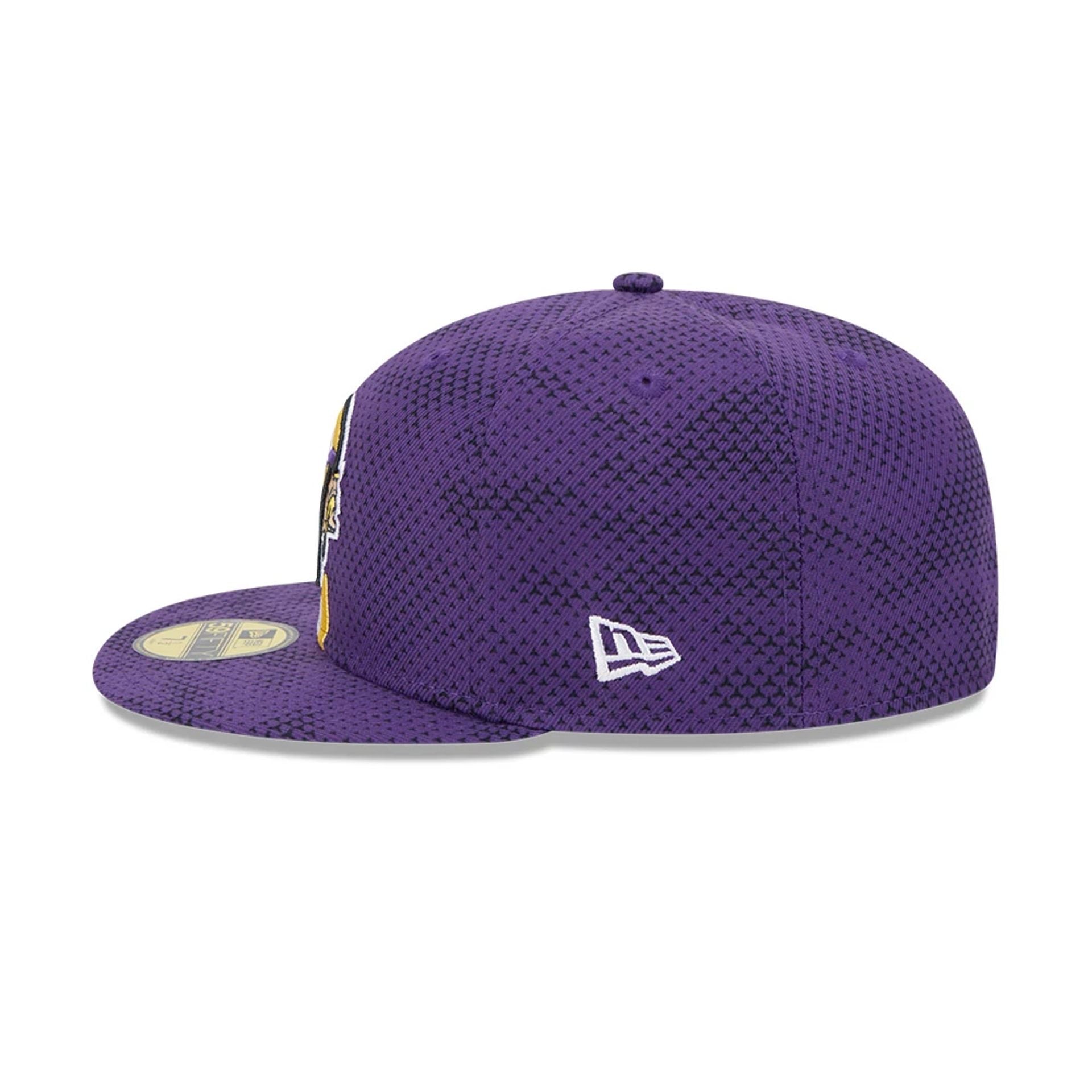 This is a Minnesota Vikings NFL Sideline 2024 Purple 59FIFTY Fitted Cap 4