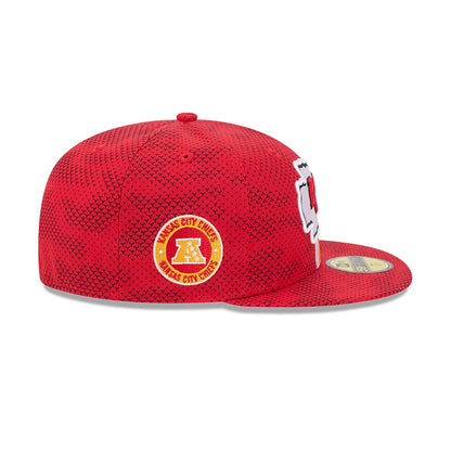 This is a Kansas City Chiefs NFL Sideline 2024 Red 59FIFTY Fitted Cap 6