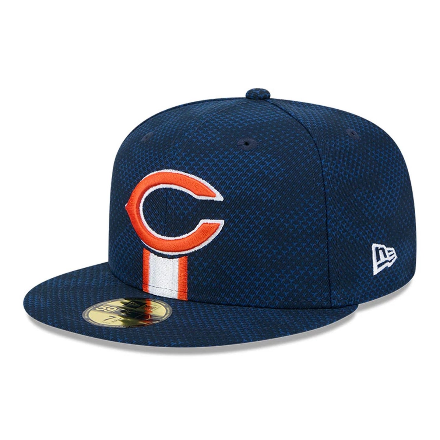 This is a Chicago Bears NFL Sideline 2024 Navy 59FIFTY Fitted Cap 4