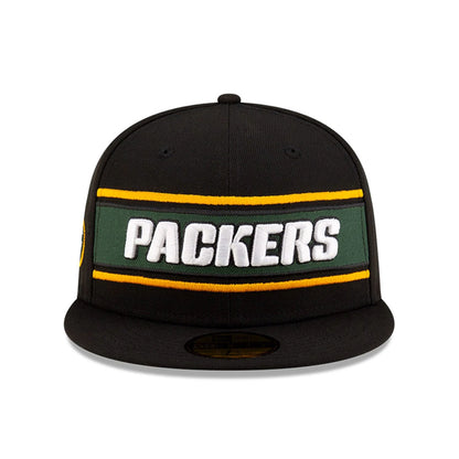 This is a Green Bay Packers NFL Sideline 2024 Black 59FIFTY Fitted Cap 3