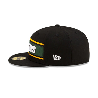 This is a Green Bay Packers NFL Sideline 2024 Black 59FIFTY Fitted Cap 7