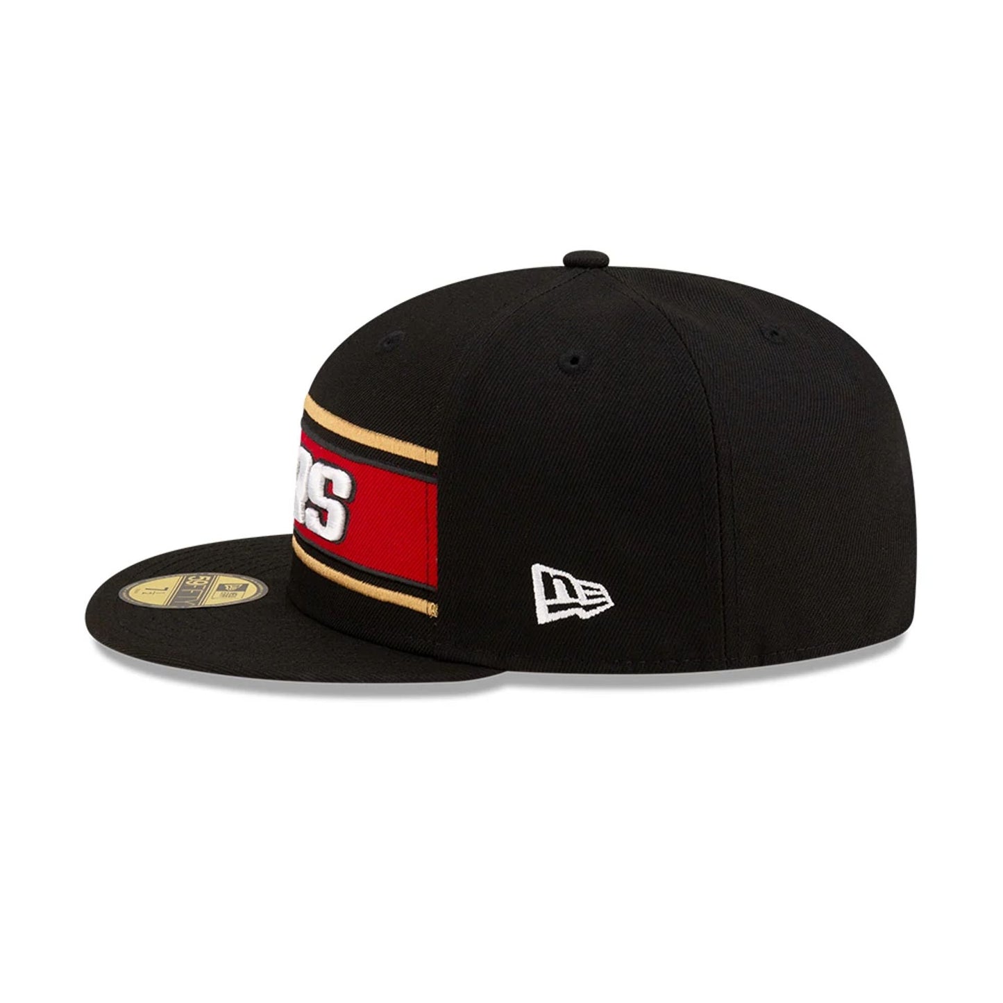 This is a San Francisco 49Ers NFL Sideline 2024 Black 59FIFTY Fitted Cap 7