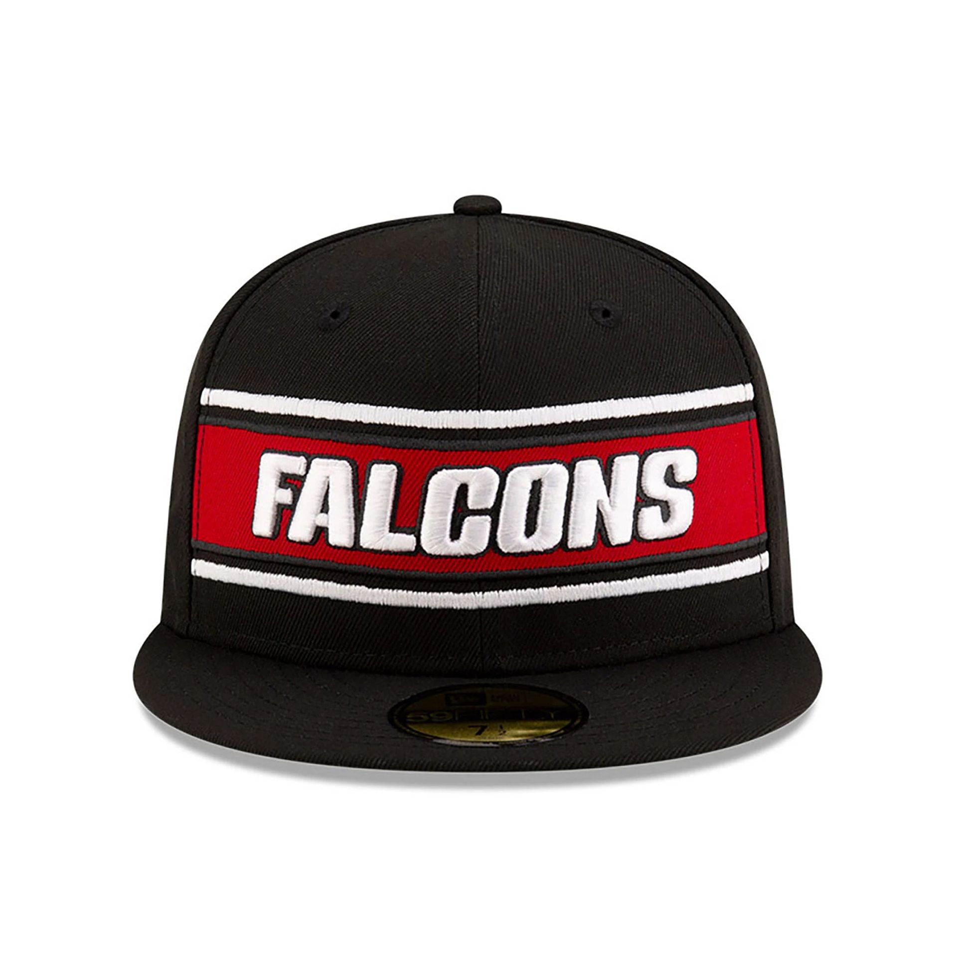 This is a Atlanta Falcons NFL Sideline 2024 Black 59FIFTY Fitted Cap 3