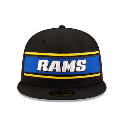 This is a LA Rams NFL Sideline 2024 Black 59FIFTY Fitted Cap 3